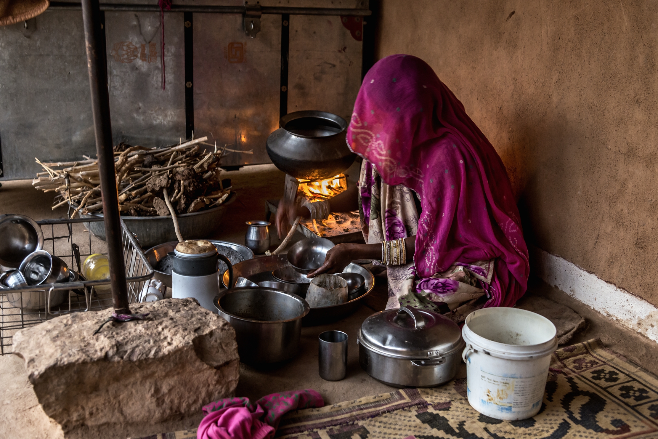 Rajasthan 2017 - In a courtyard