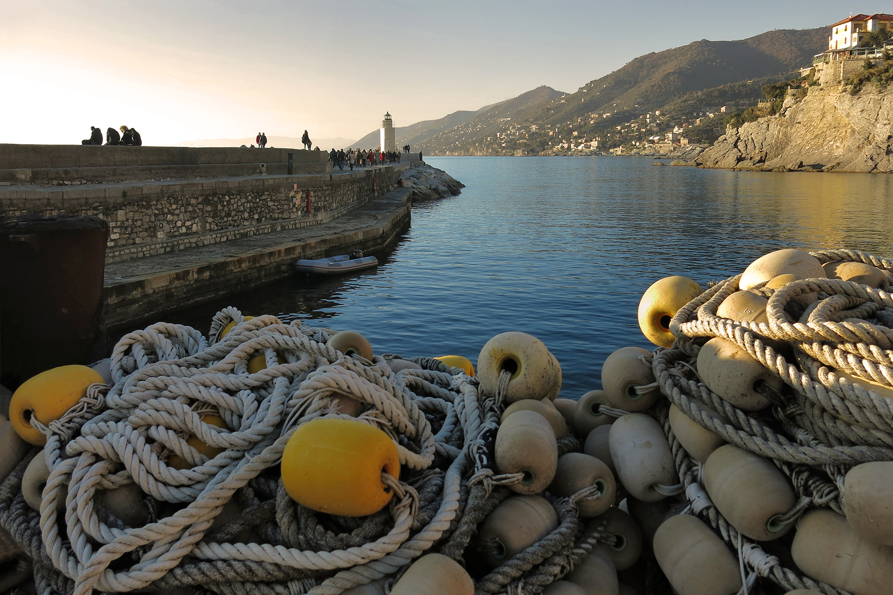 In the port of Camogli
