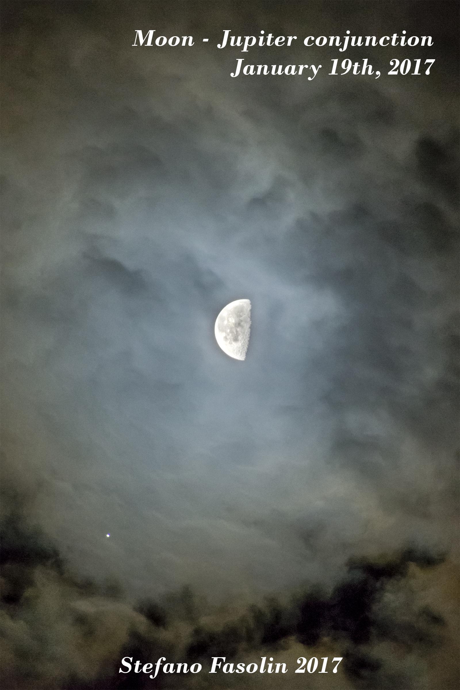 Conjunction Moon - Jupiter
