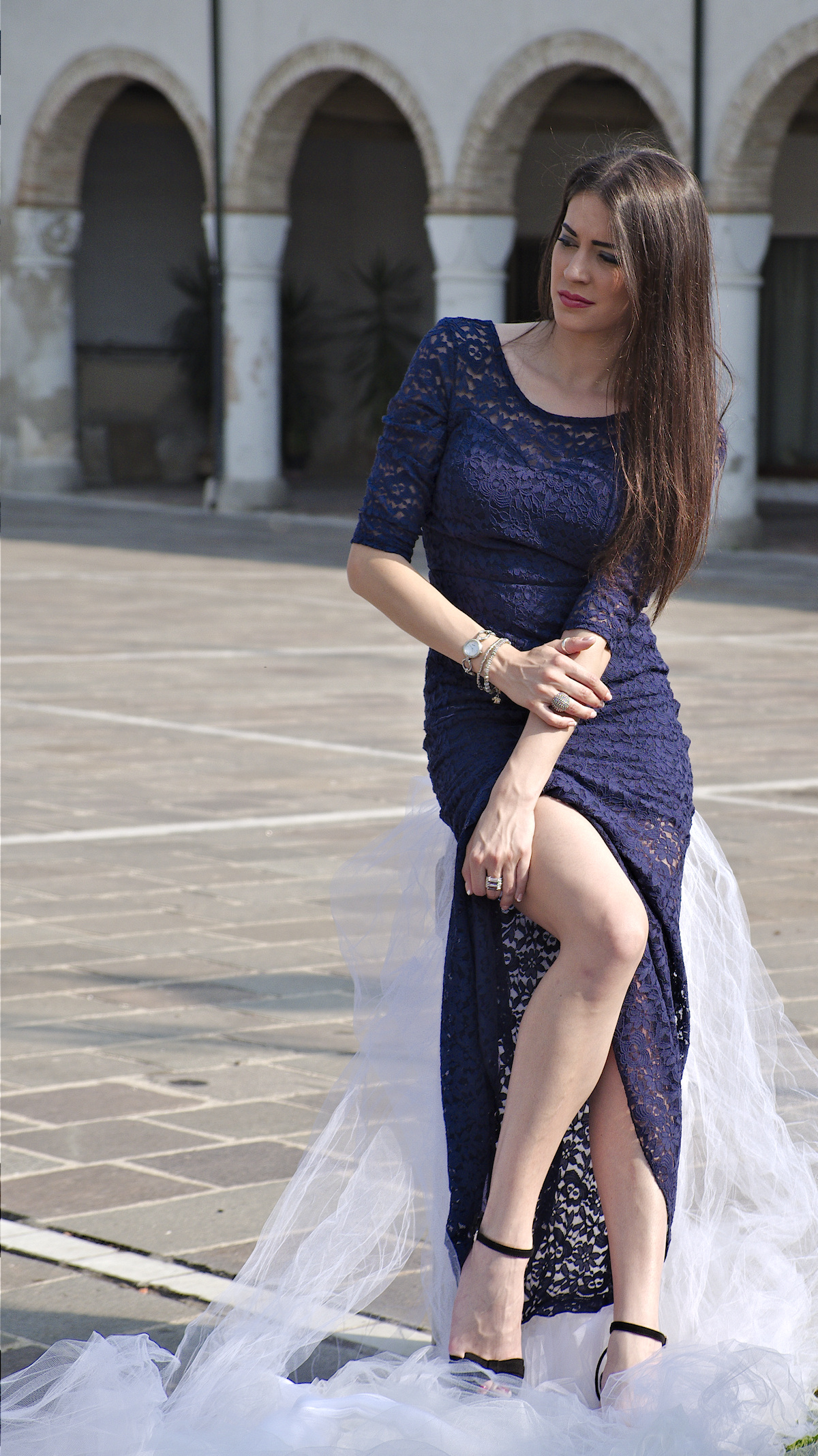 The old town as a photo shoot. >