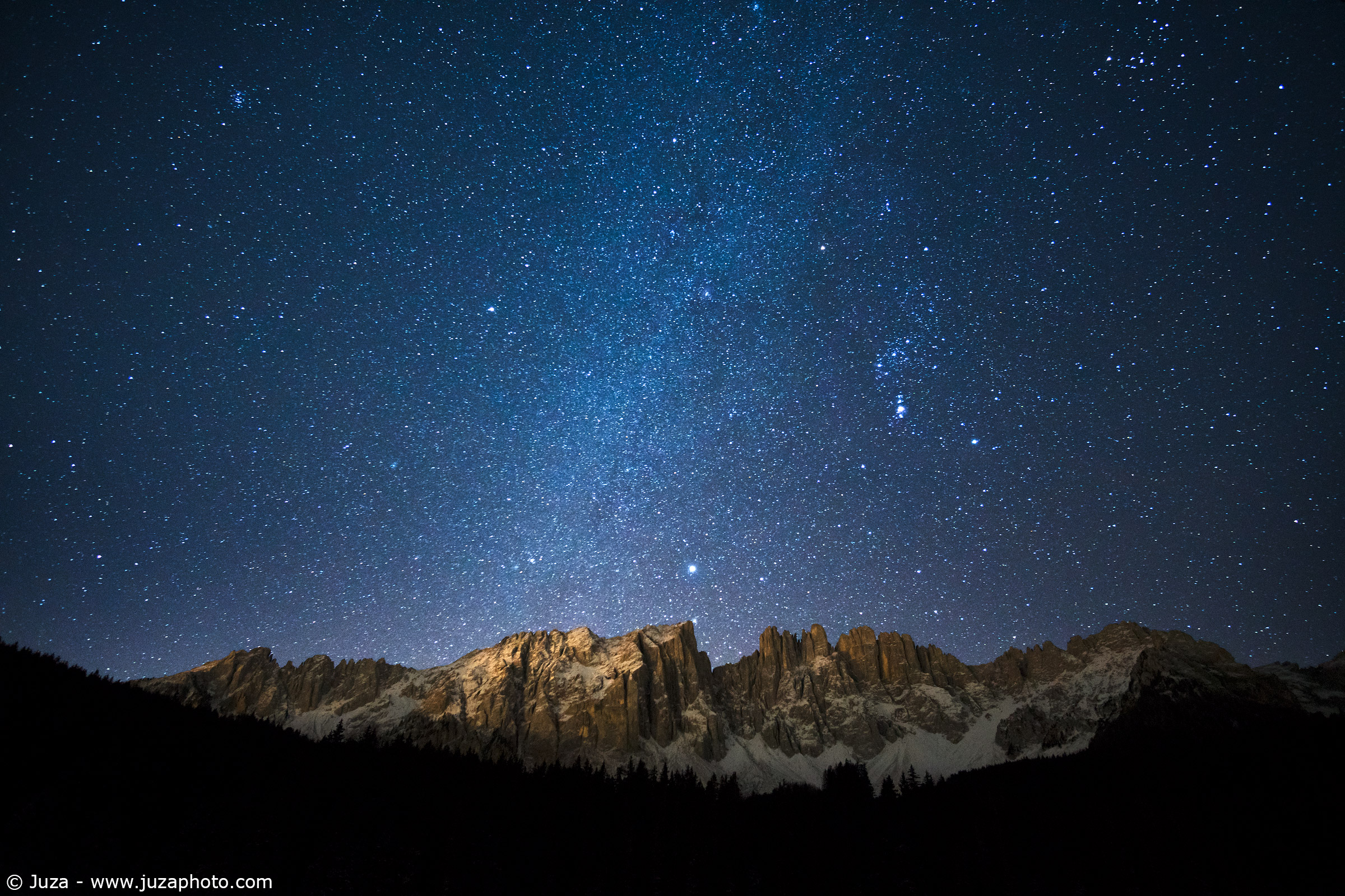 Un mare di stelle sopra il Latemar