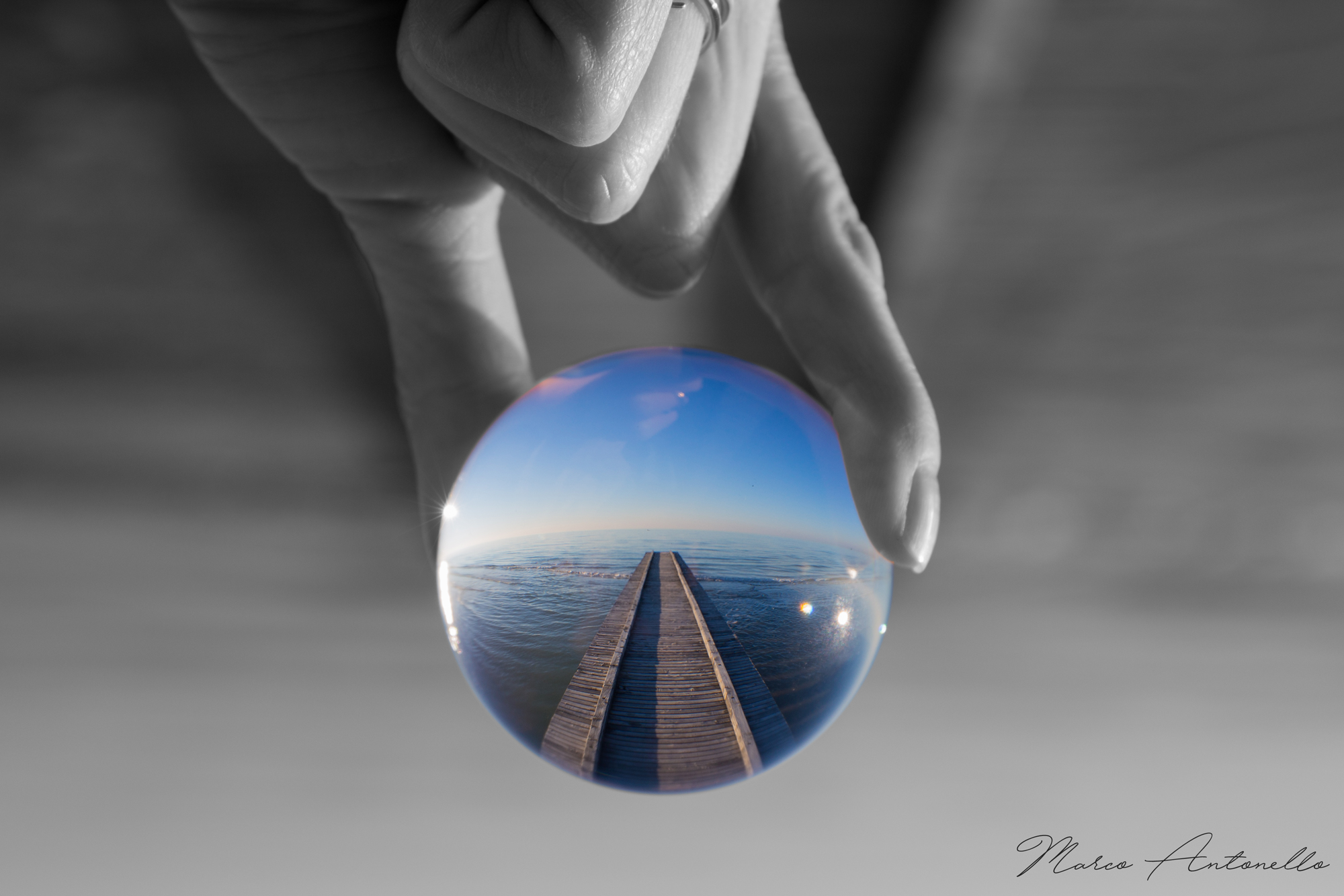 And I look at the world through a porthole ...