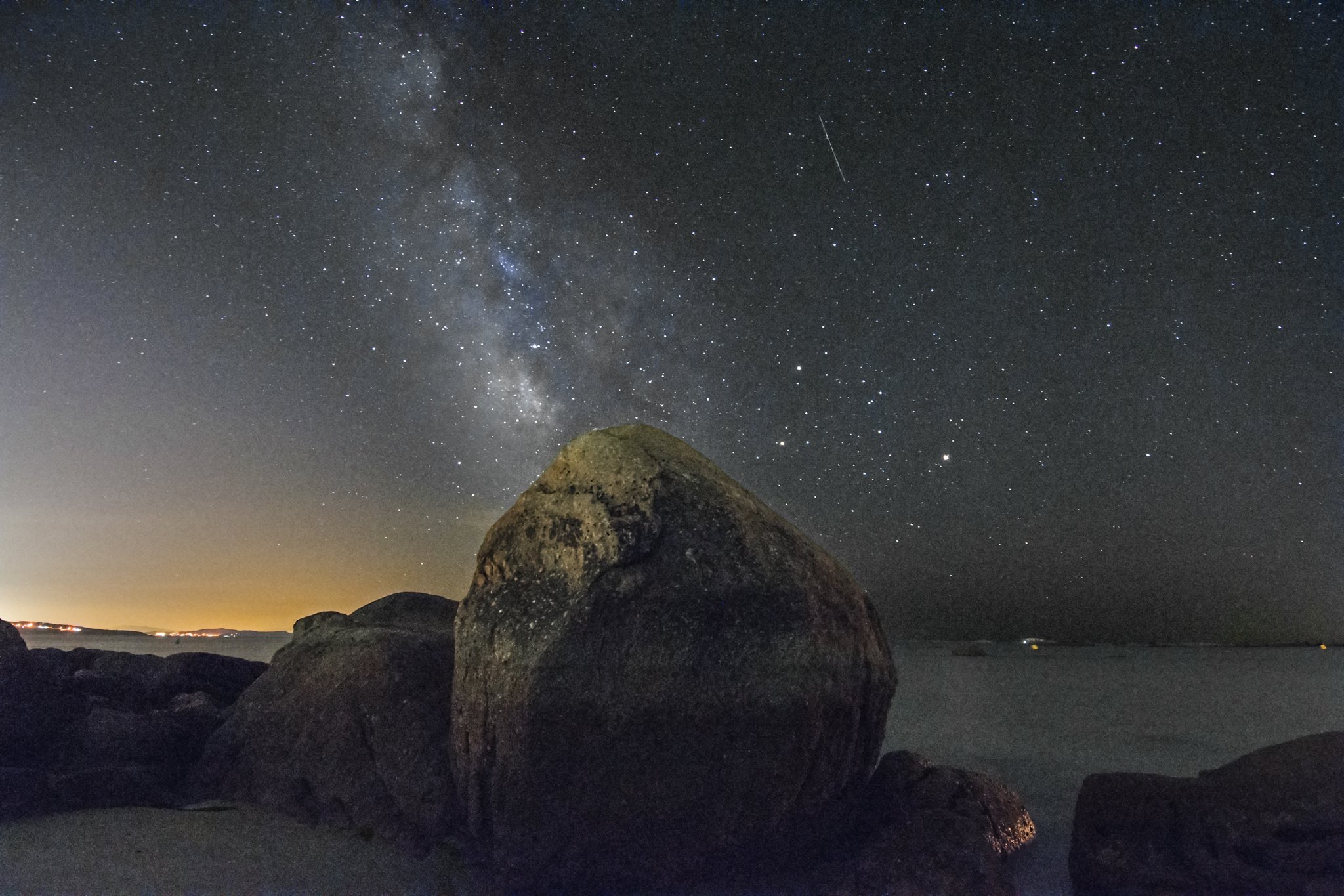 O Grove, Galizia. The miky way