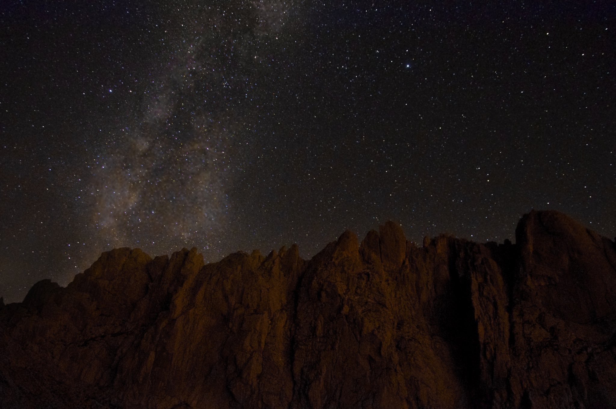 Gran Sasso, the milky way from Carlo Franchetti hut