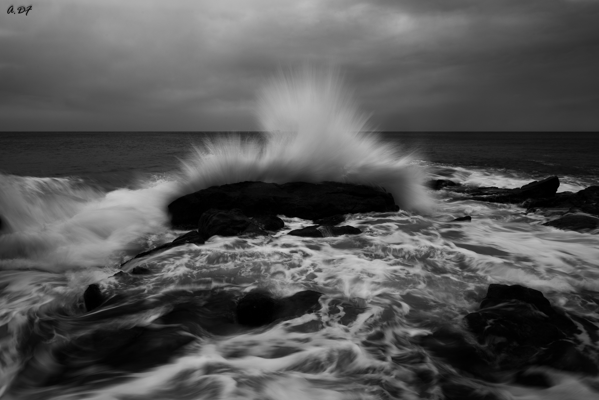 Waiting for another wave.