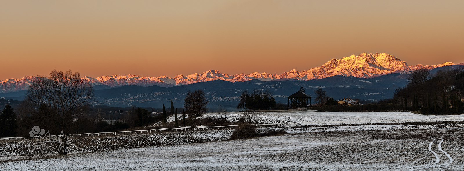 Prime luci sul Monte Rosa