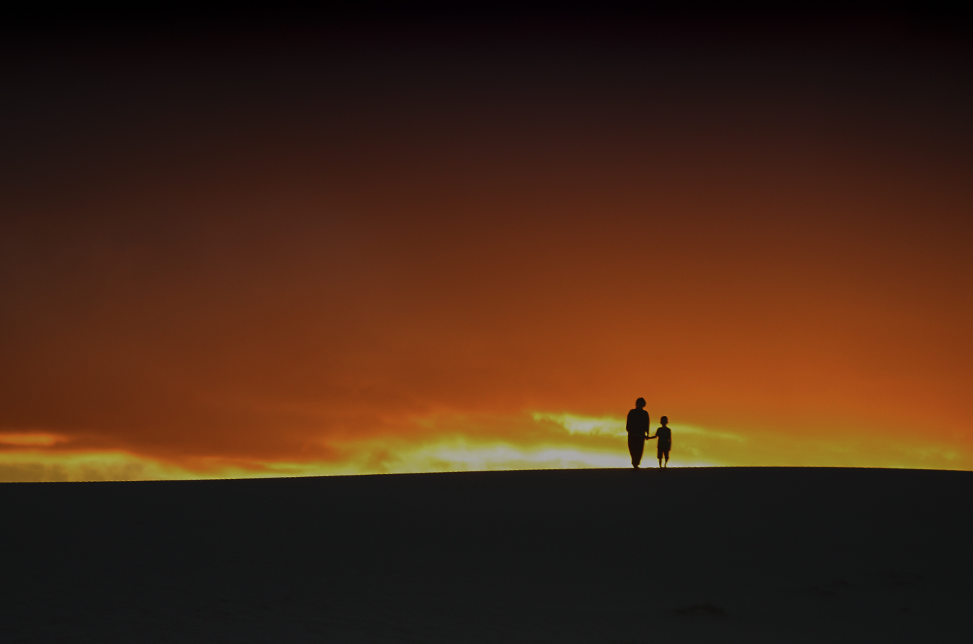 Guardando il tramonto