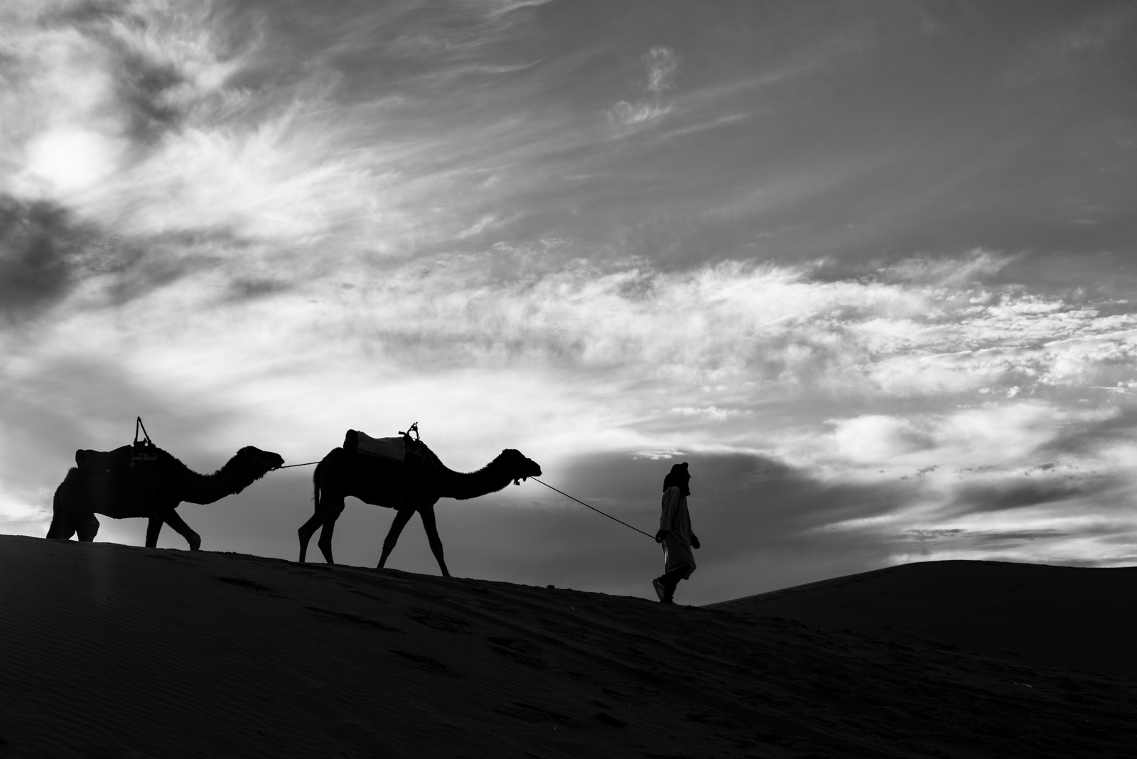 Tramonto nel deserto