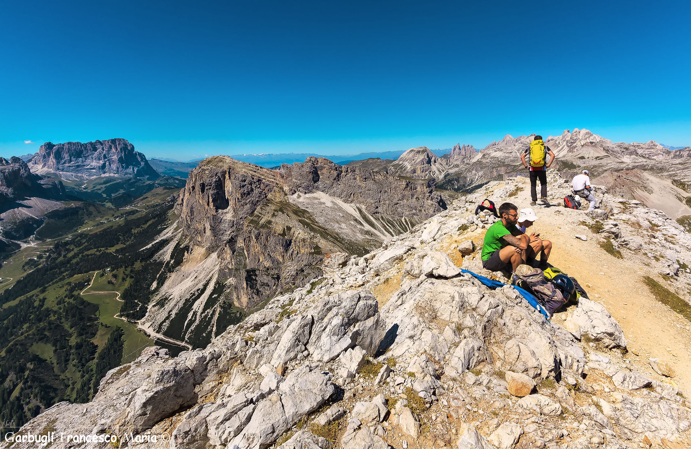 Sentirsi piccoli.... dalla cima del Sassongher 2.665 mt
