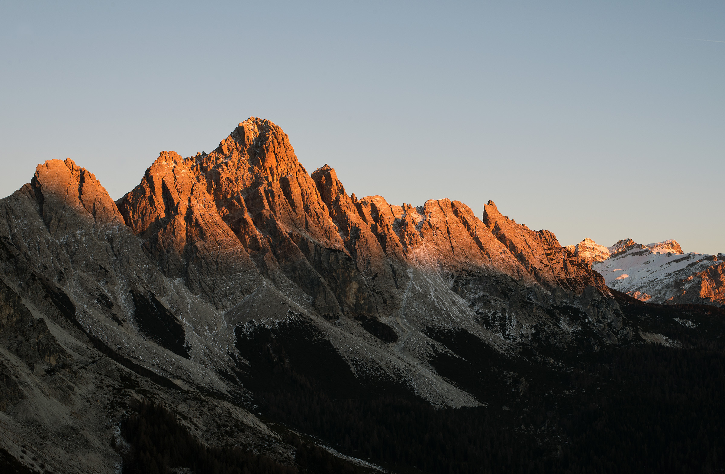 dolomite sunset