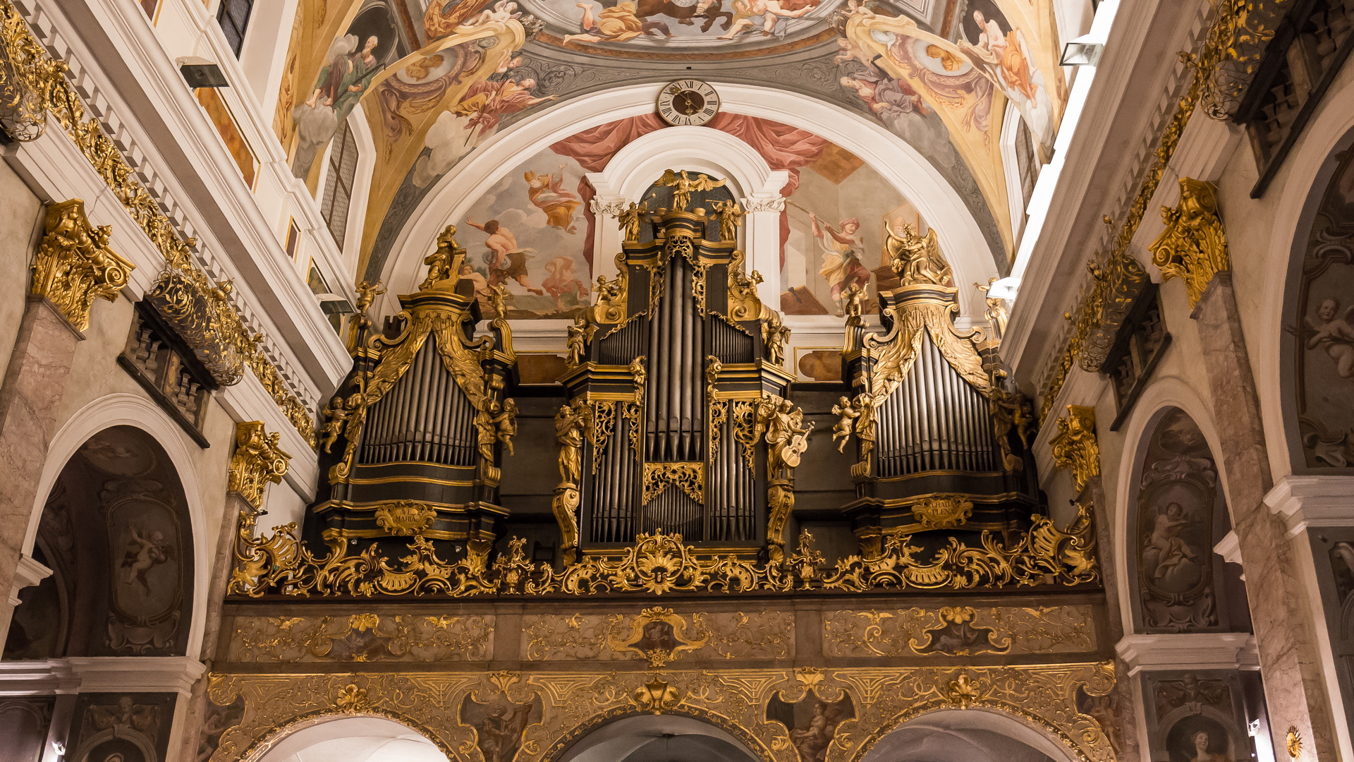 Organ of St. Nicholas Cathedral in Ljubljana
