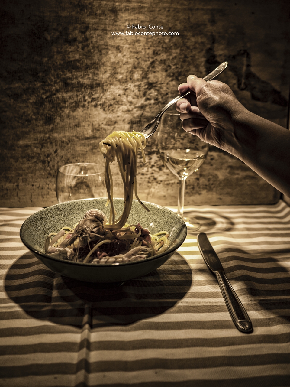 Spaghetti with mantis shrimp ...