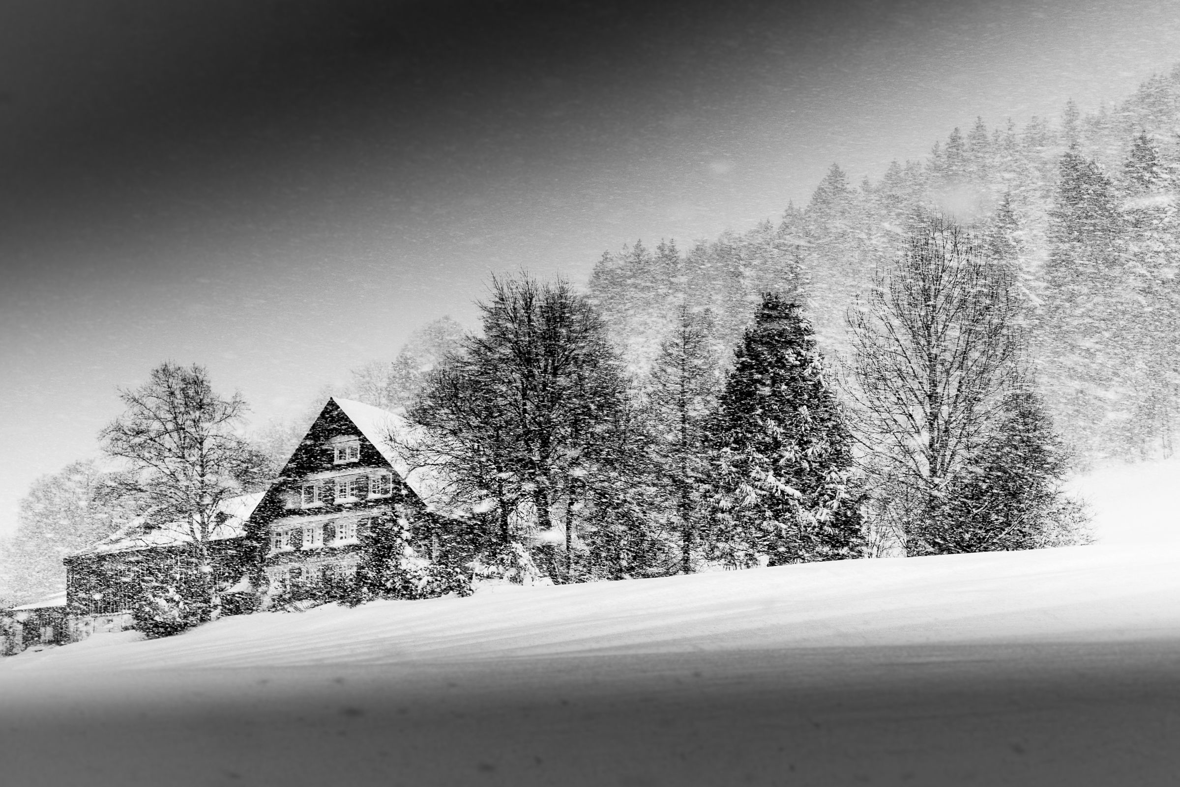 Bufera di neve a Wildhaus