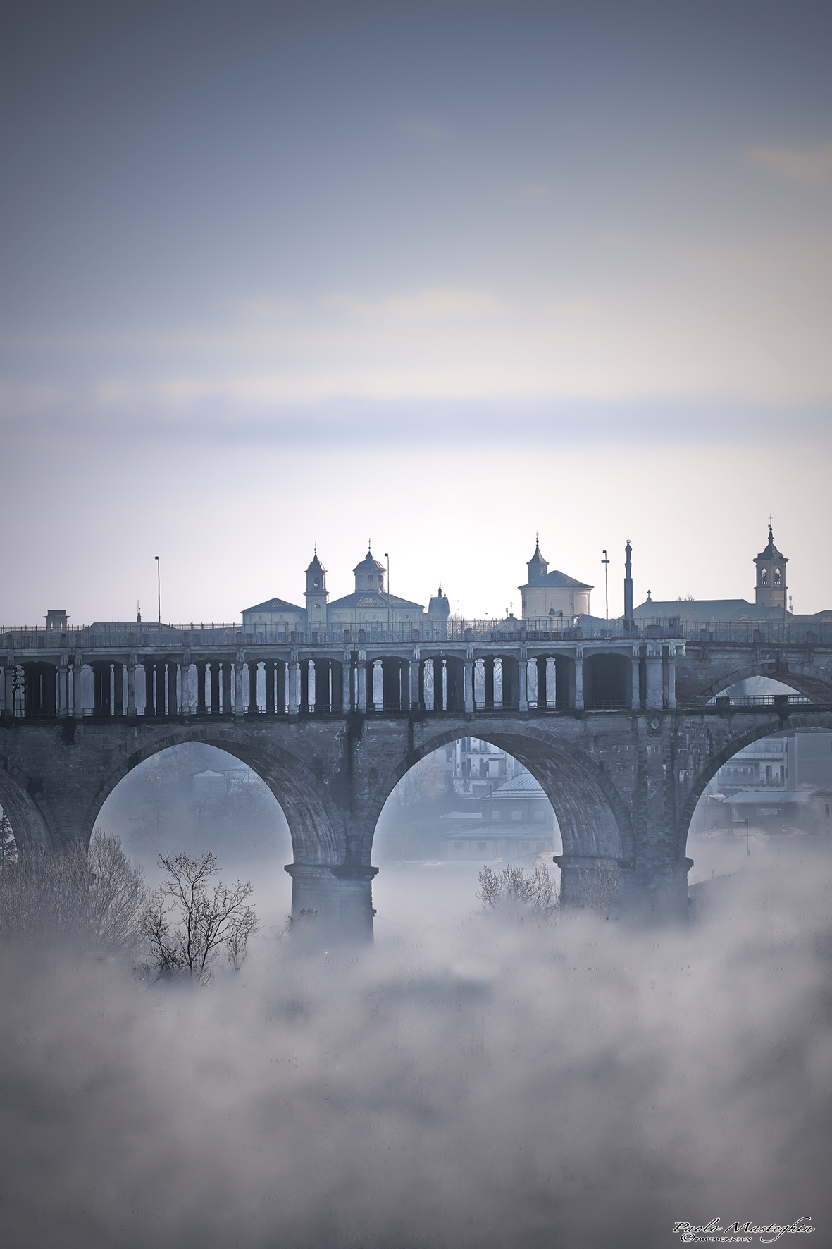 La bella Cuneo tra le nuvole...