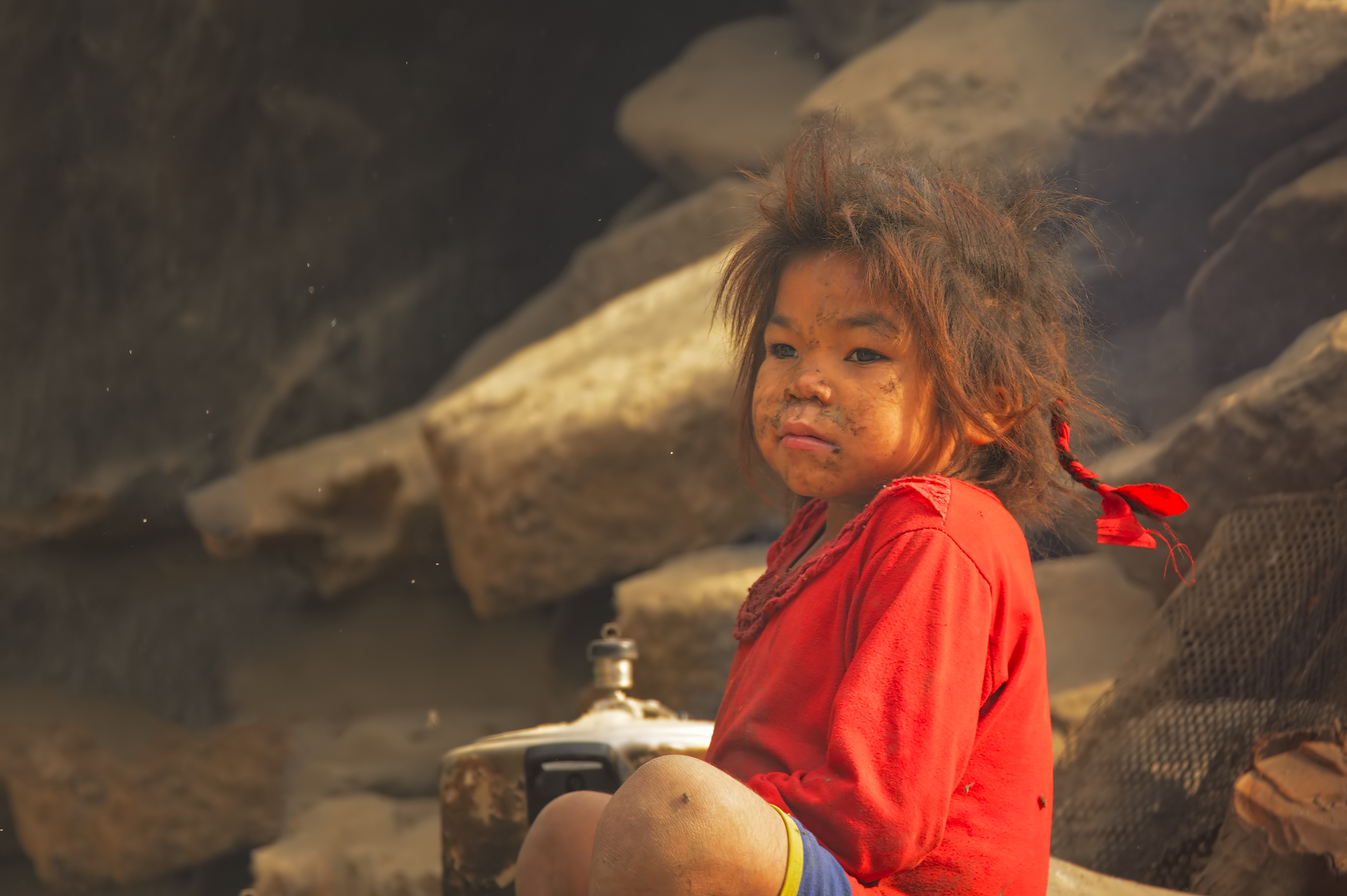 The little girl and the earthquake