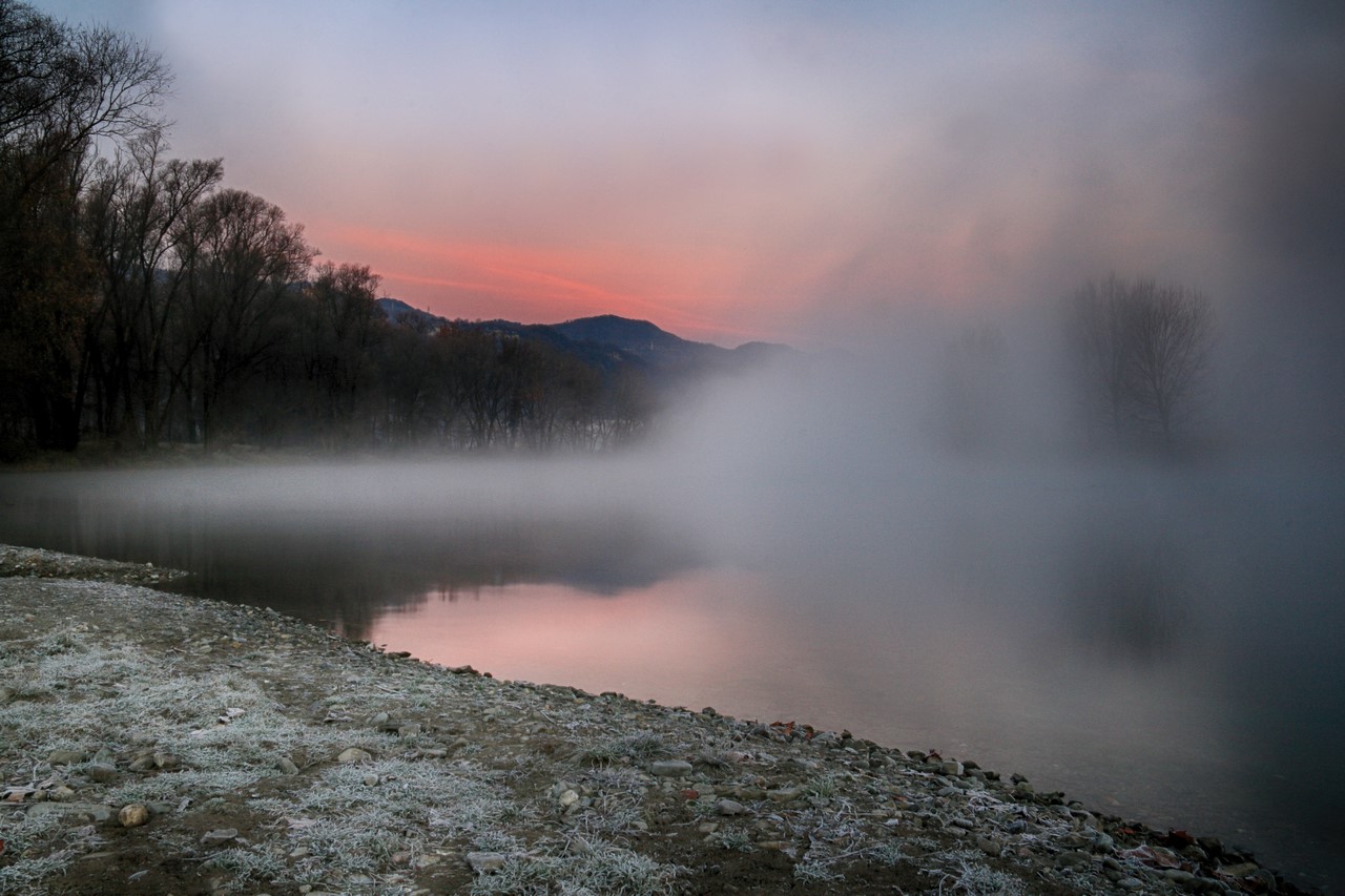Dawn between fog and frost!