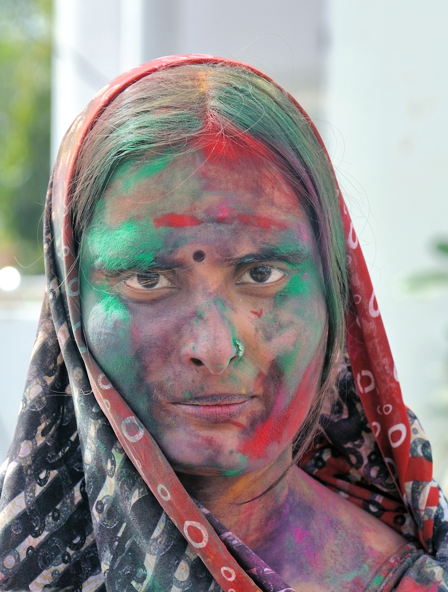 Holi Festival (Festa dei colori) a Matura (India)