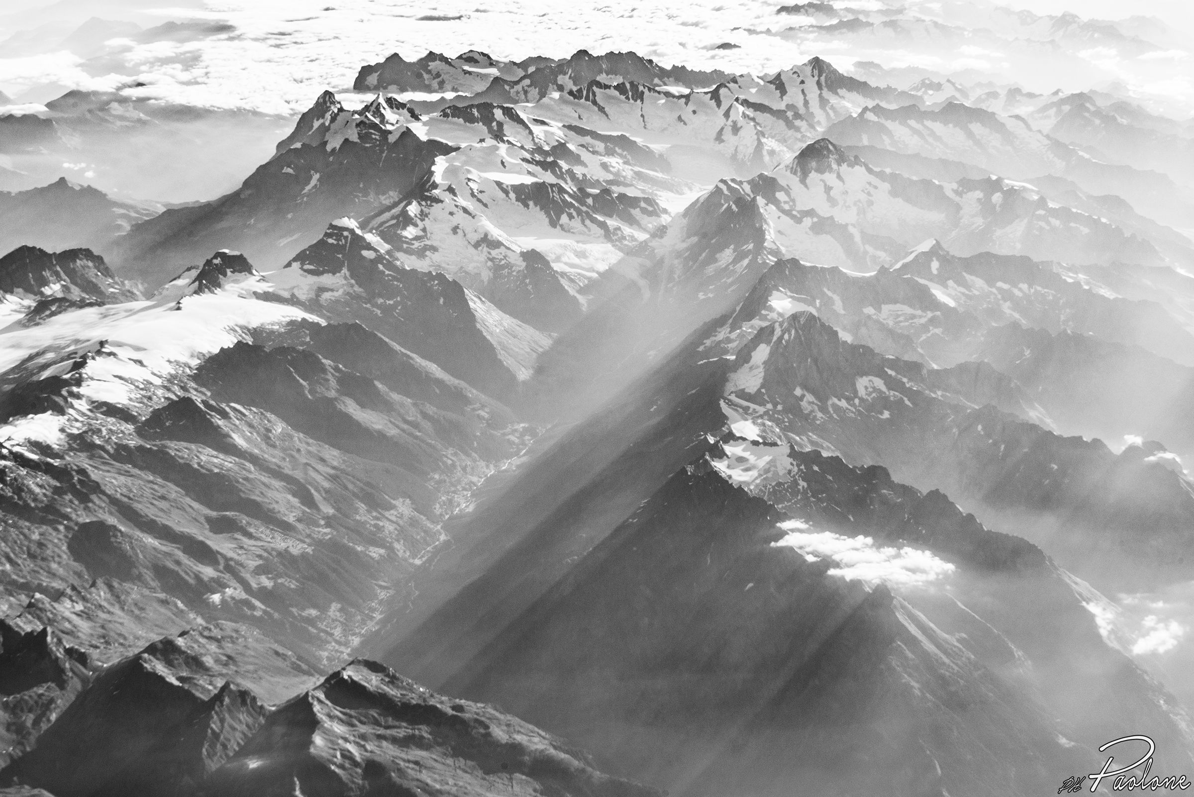 Valle Lotschental, black and white