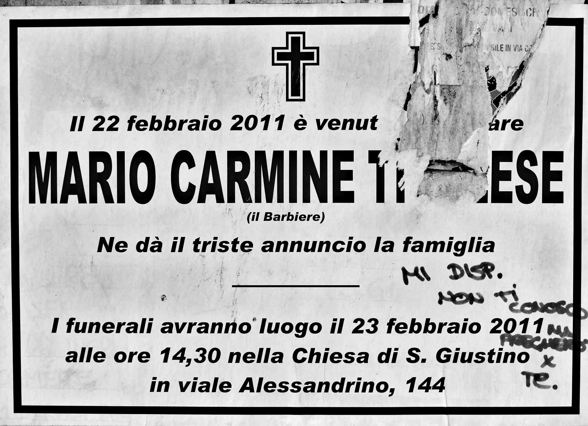 Preghiera per uno sconosciuto