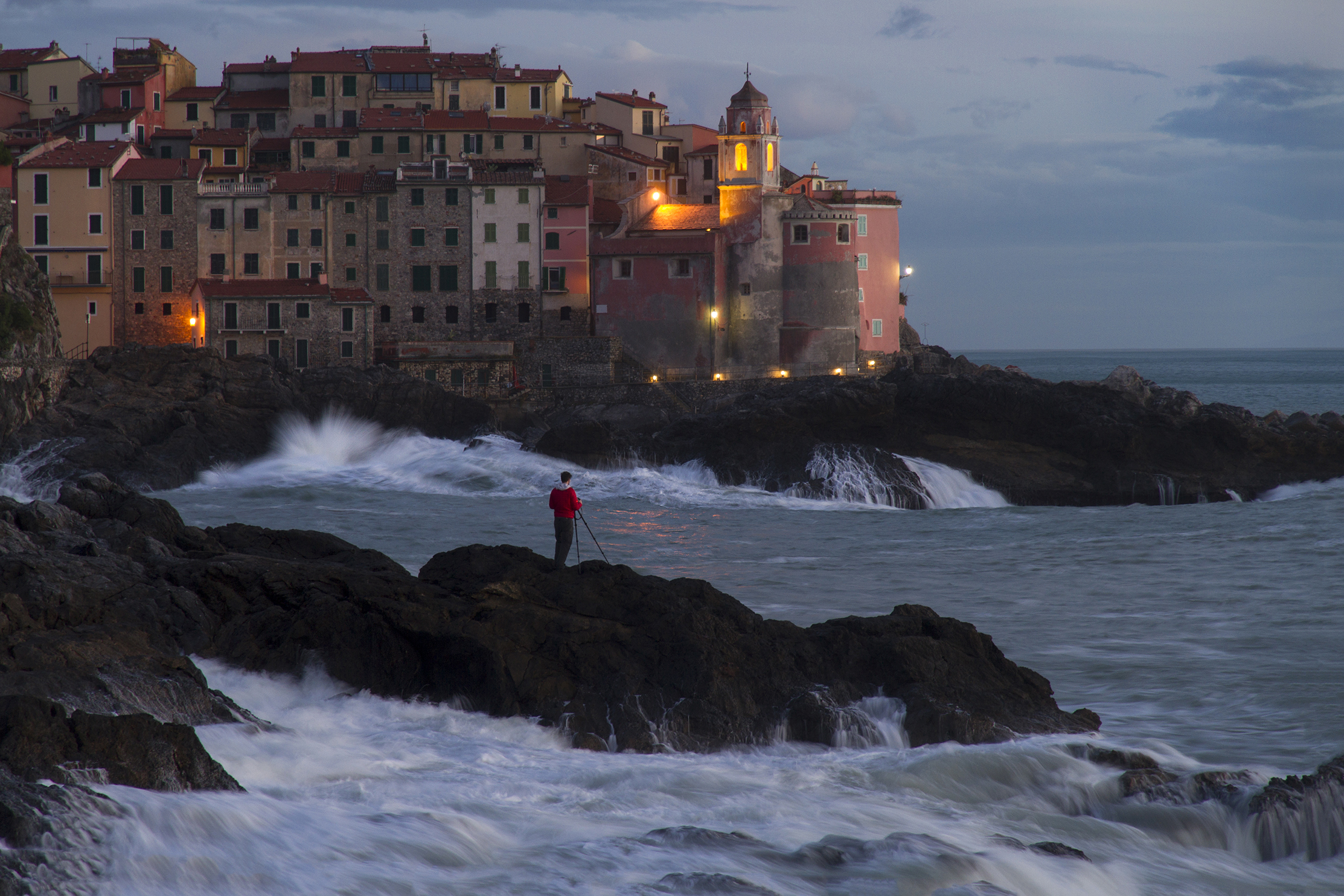 Tellaro all'imbrunire