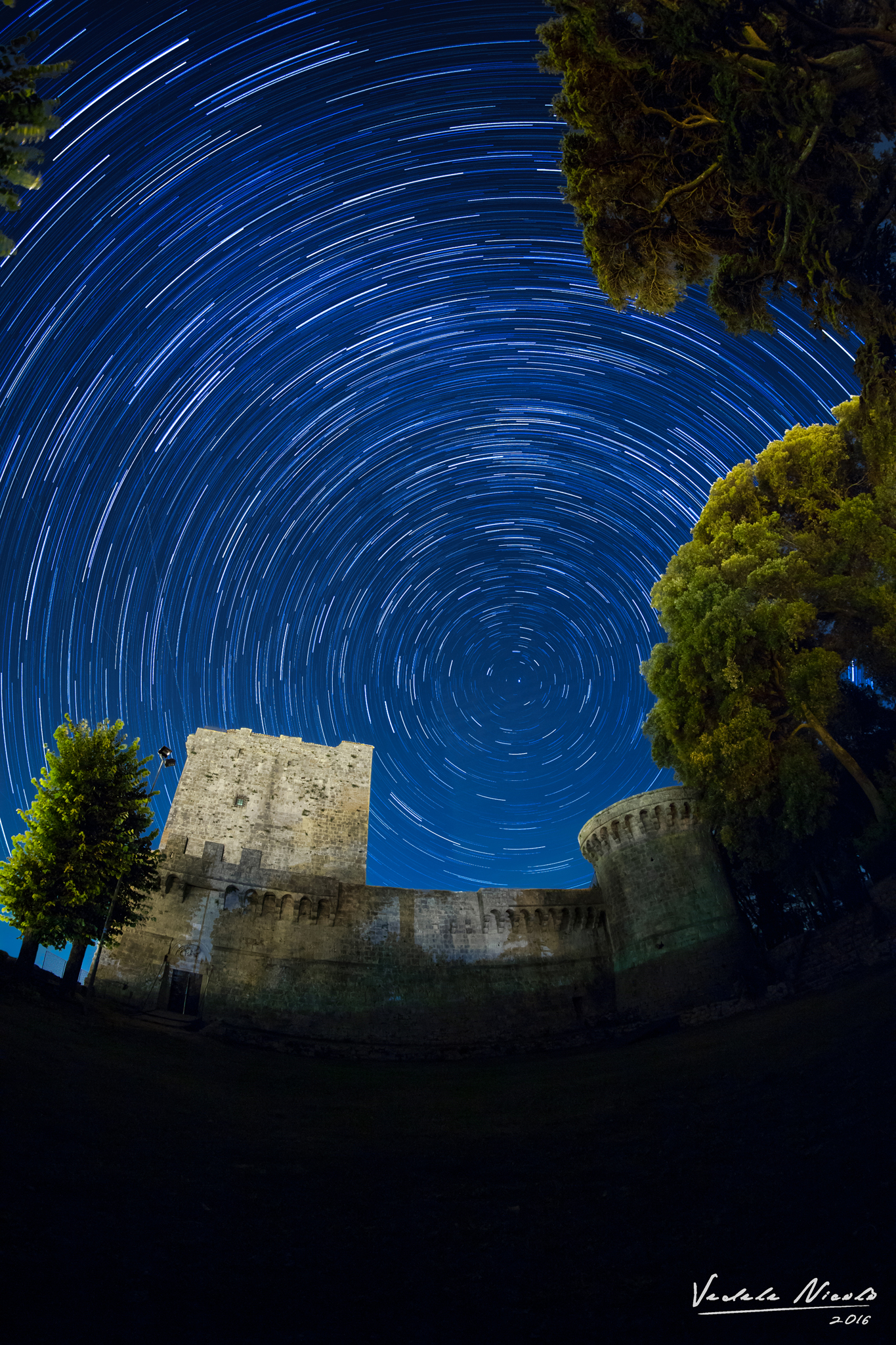 Startrail the Castle of Sarteano