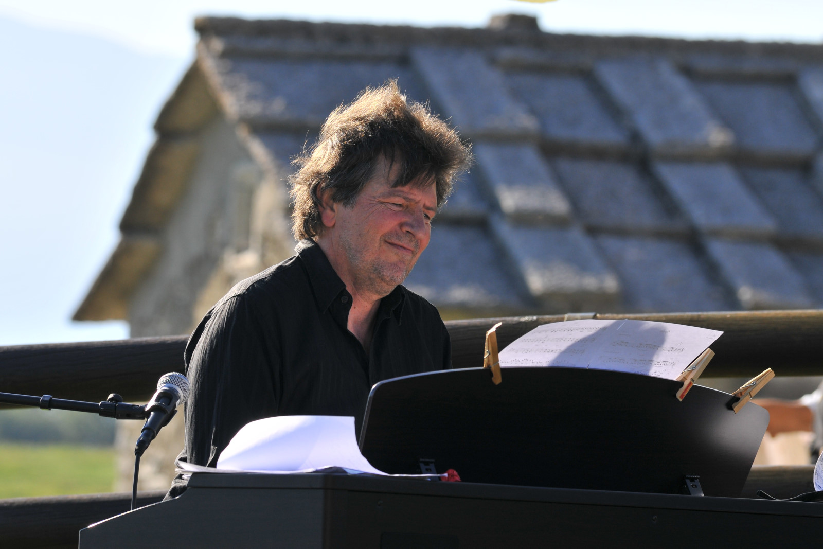 Suonare in malga con letizia...