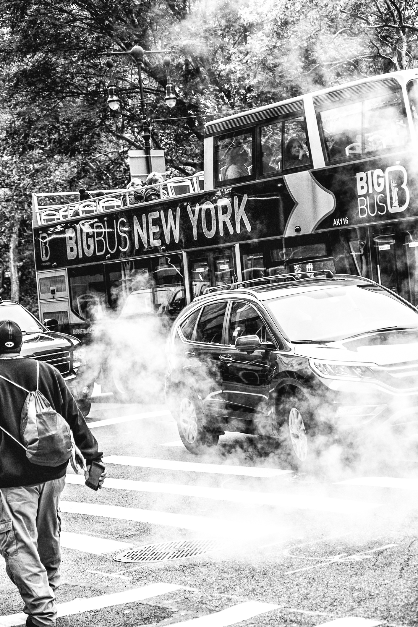 Among the streets of New York ..