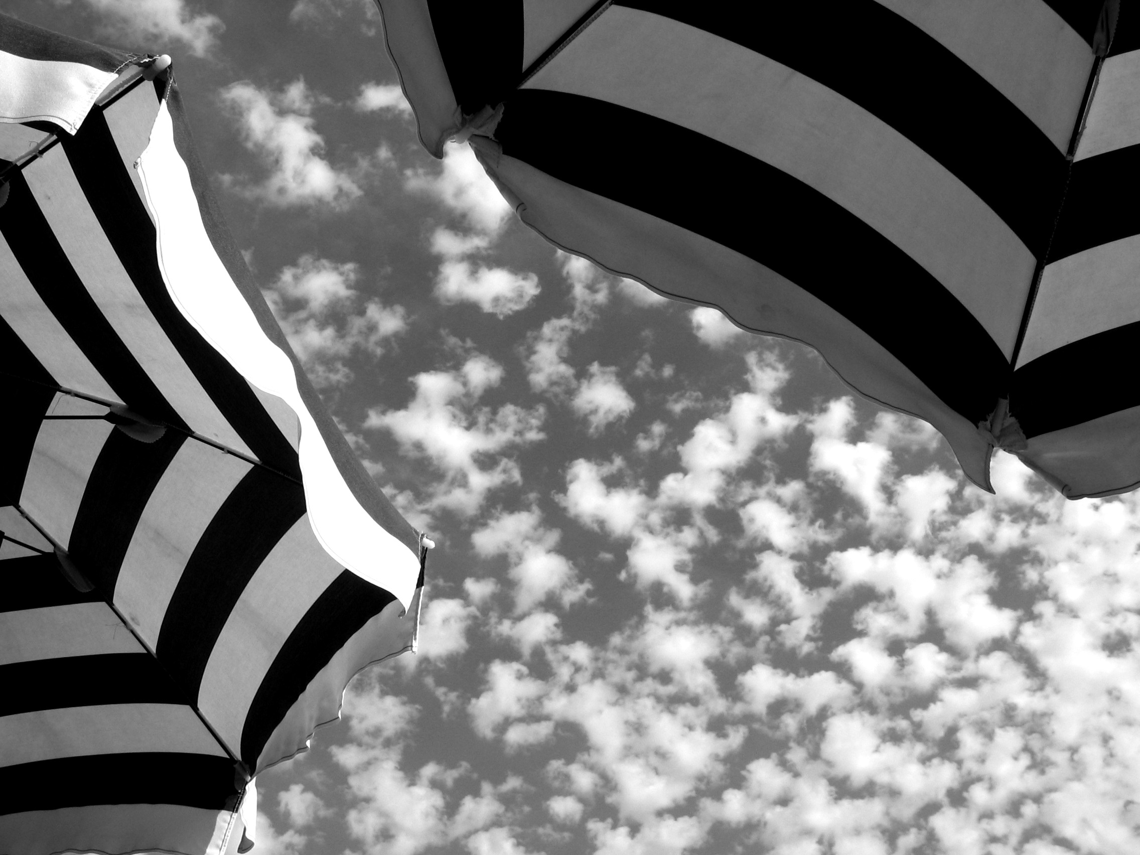 Mackerel sky with rain water ....