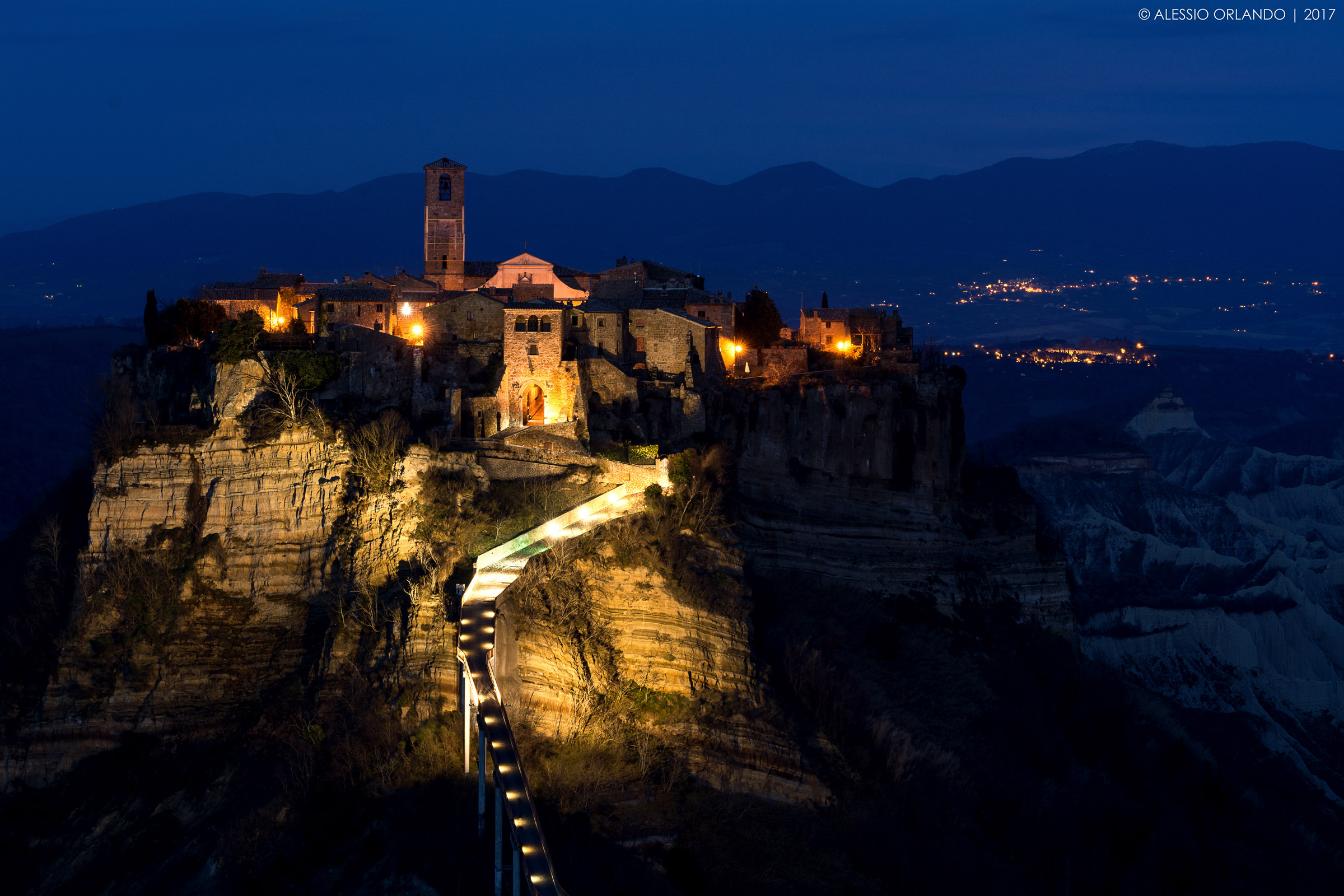 Civita blue hour