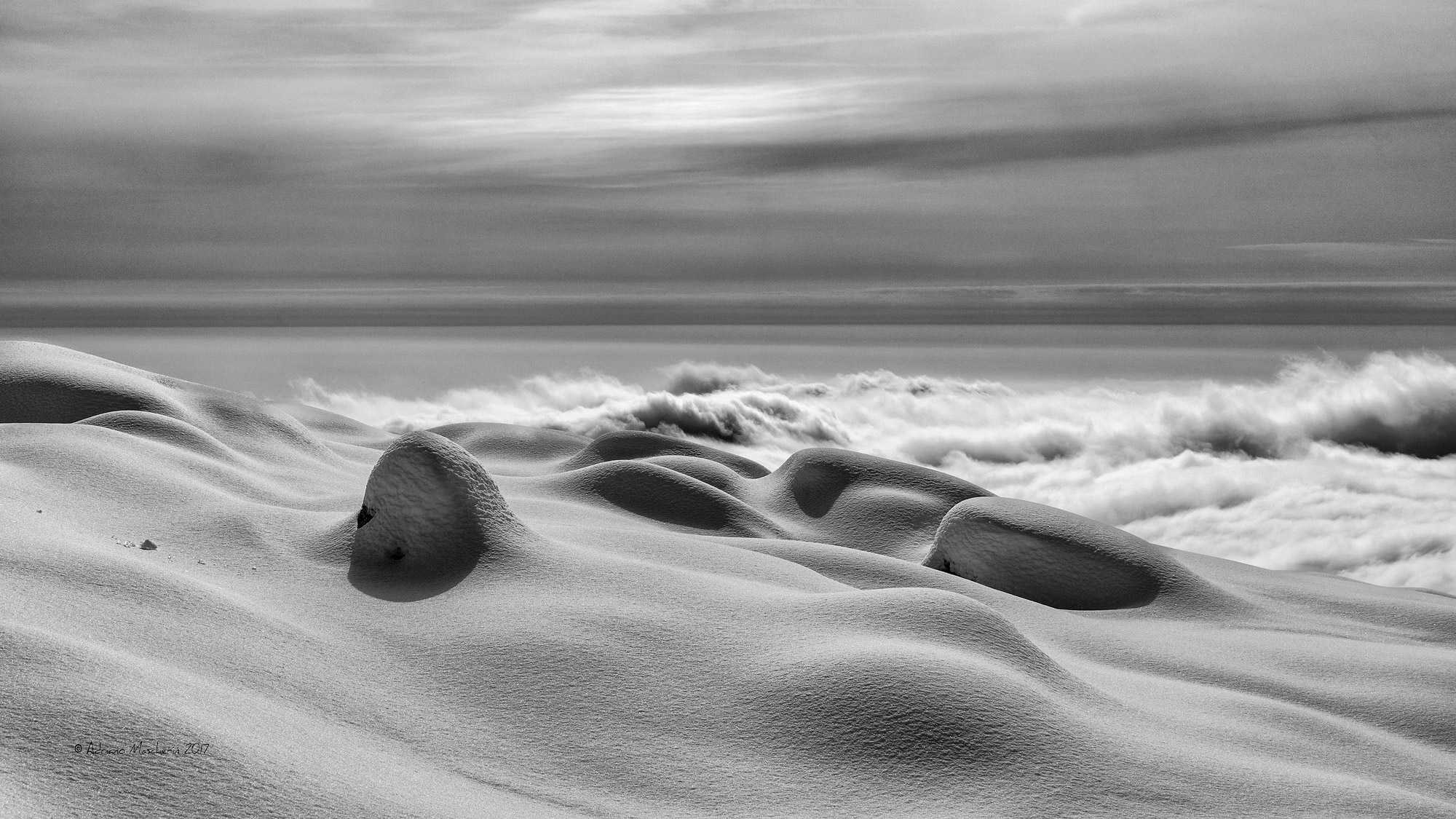 Snow and clouds ... the same substance ....