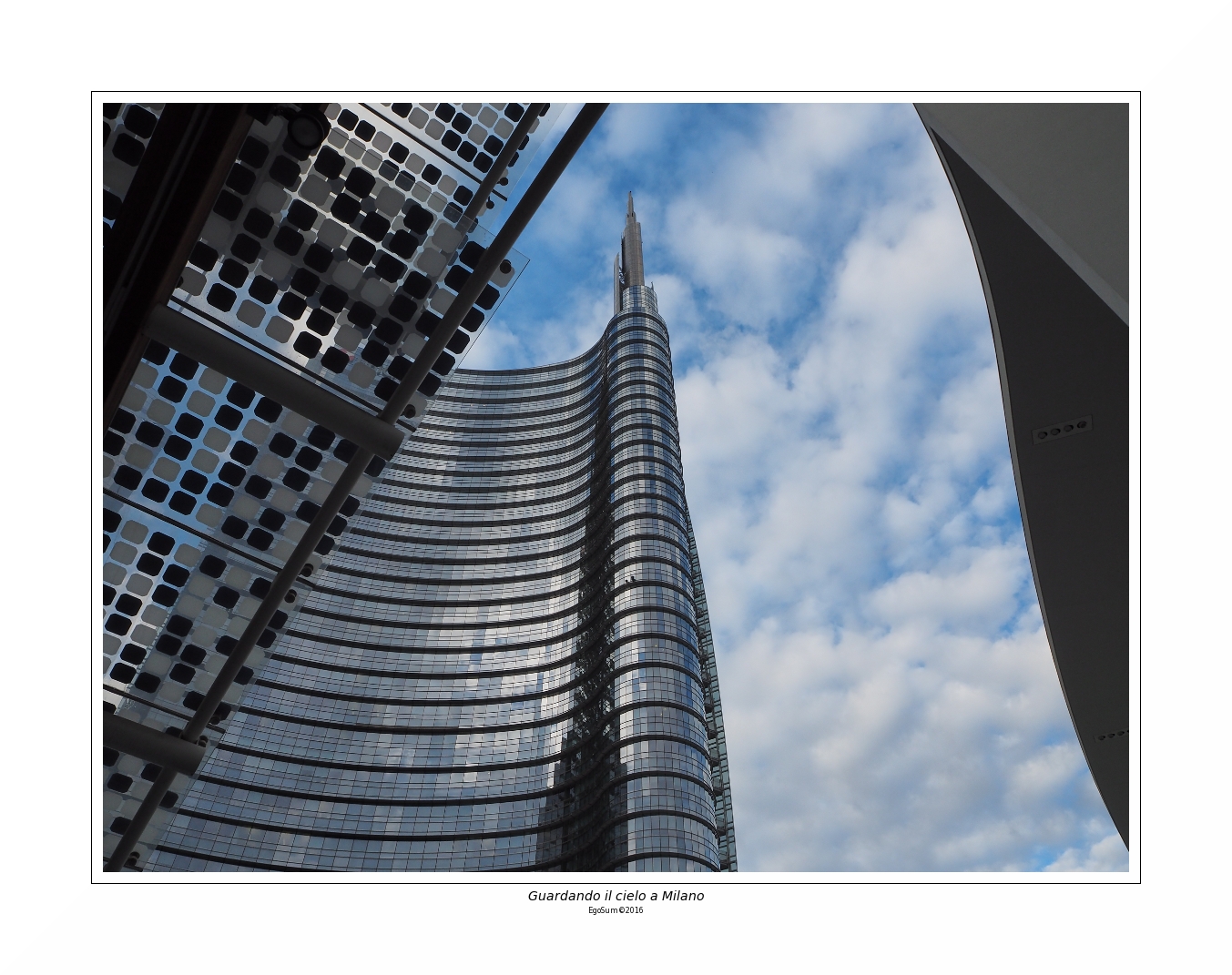 Looking at the sky in Milan