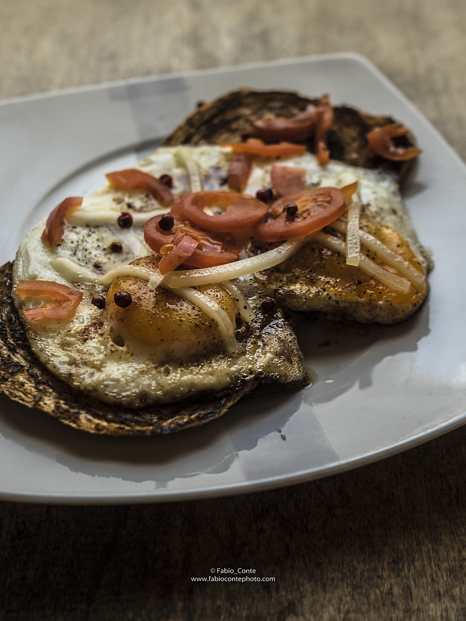 Eggs, cheese and tomato ...