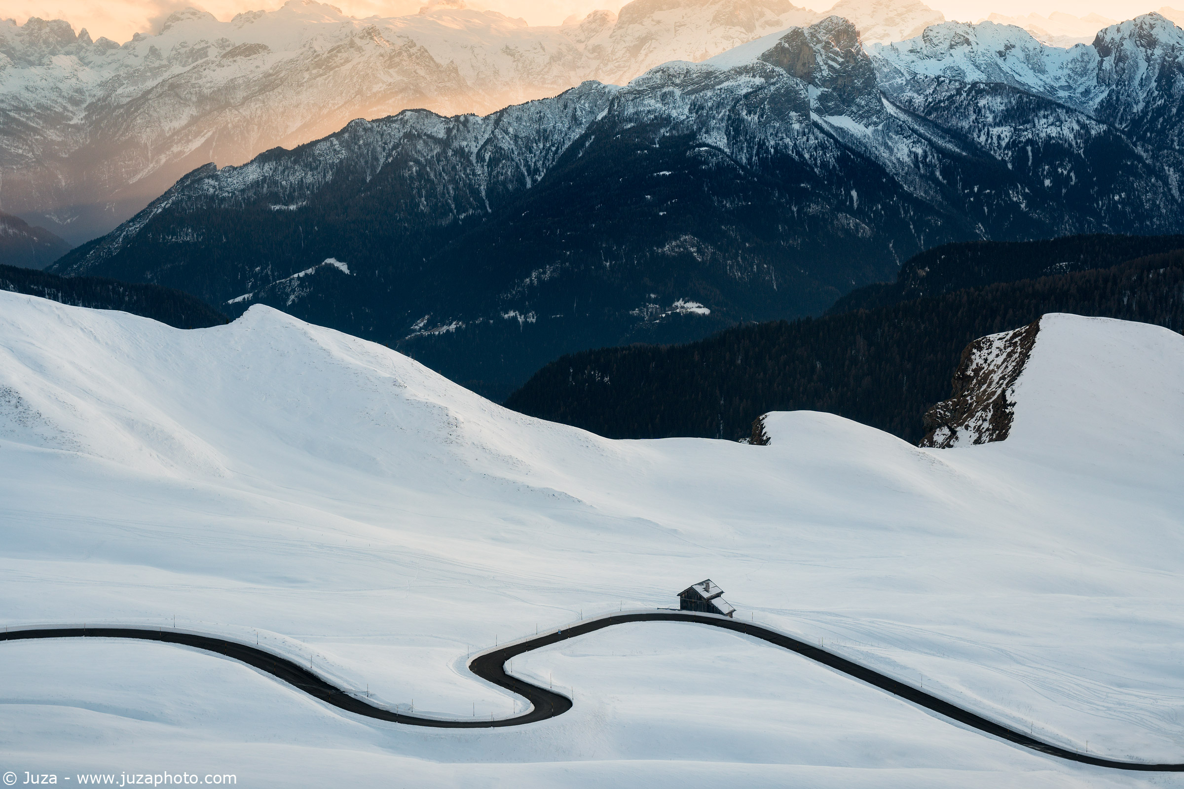 La strada verso Passo Giau