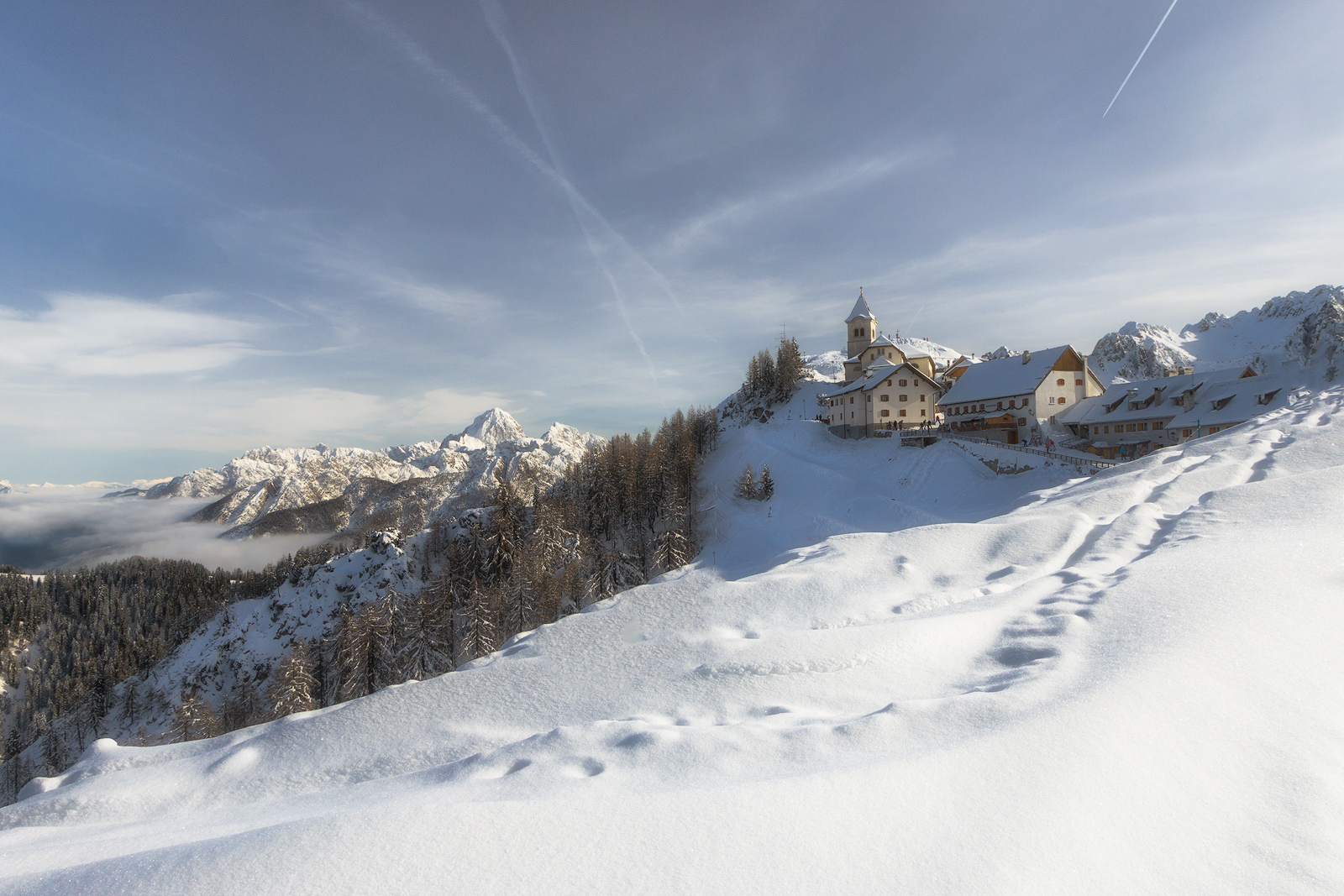 monte Lussari innevato