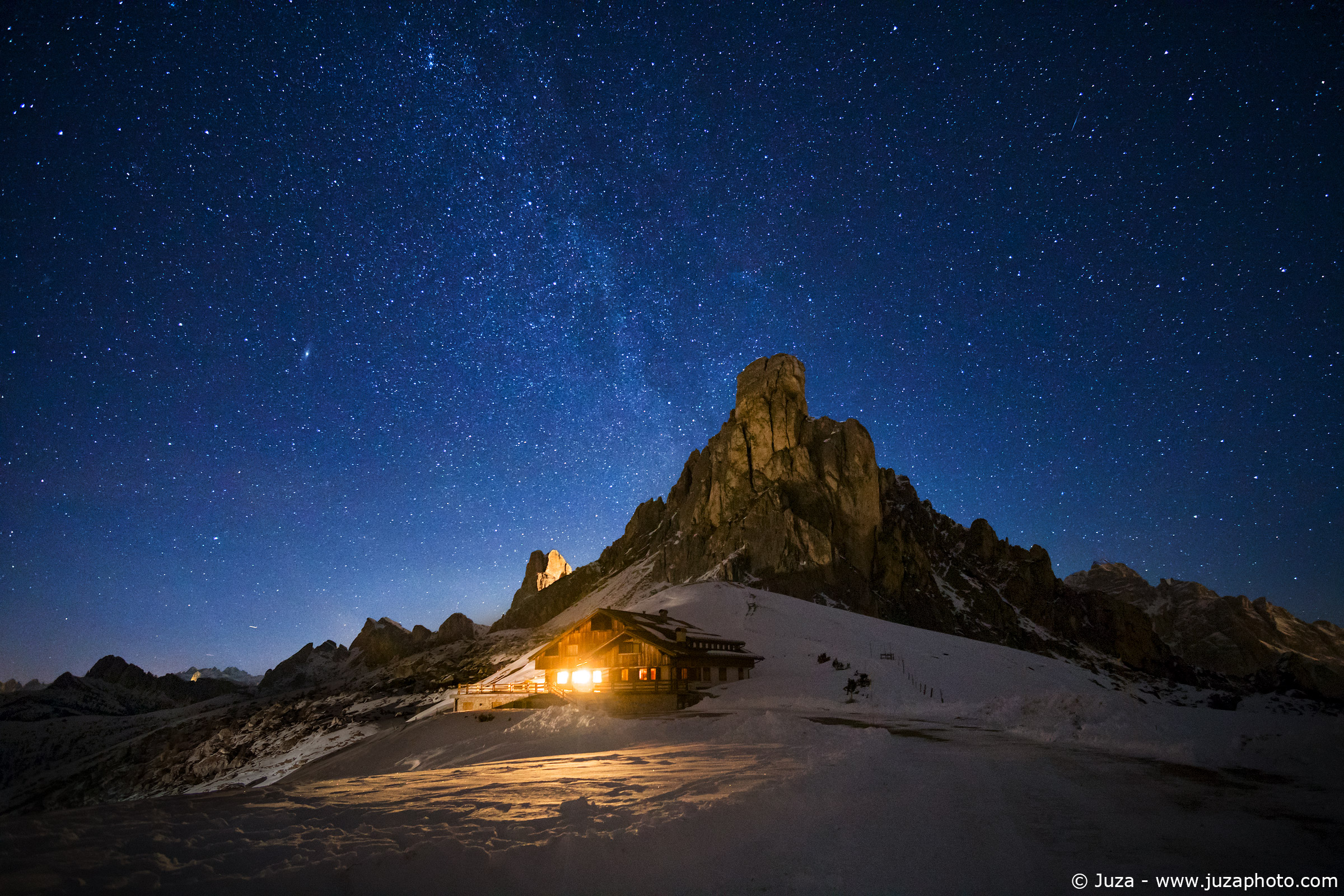 Cielo stellato sul Monte Ra Gusela, versione 2