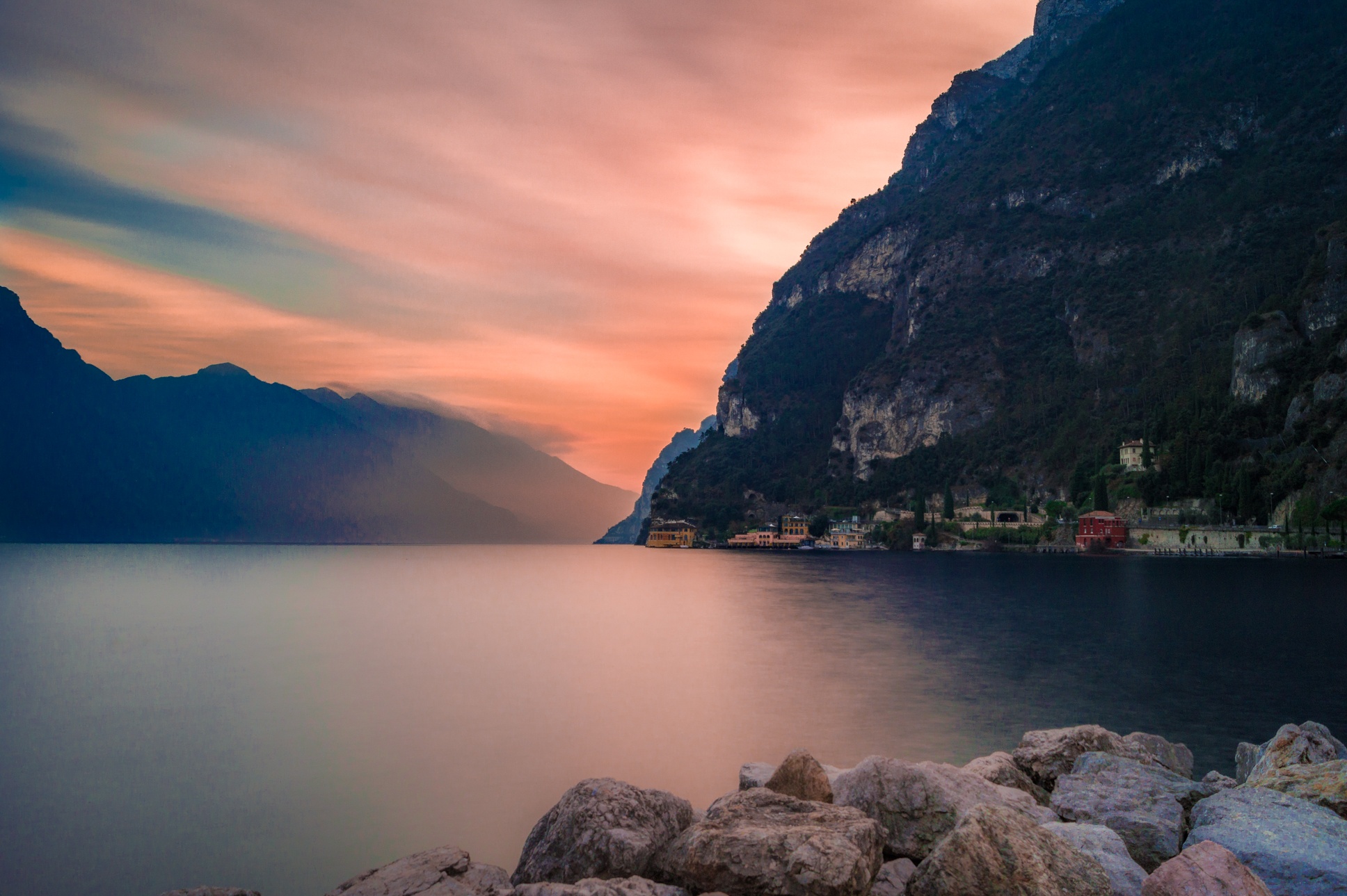 Tramonto rosatizzato