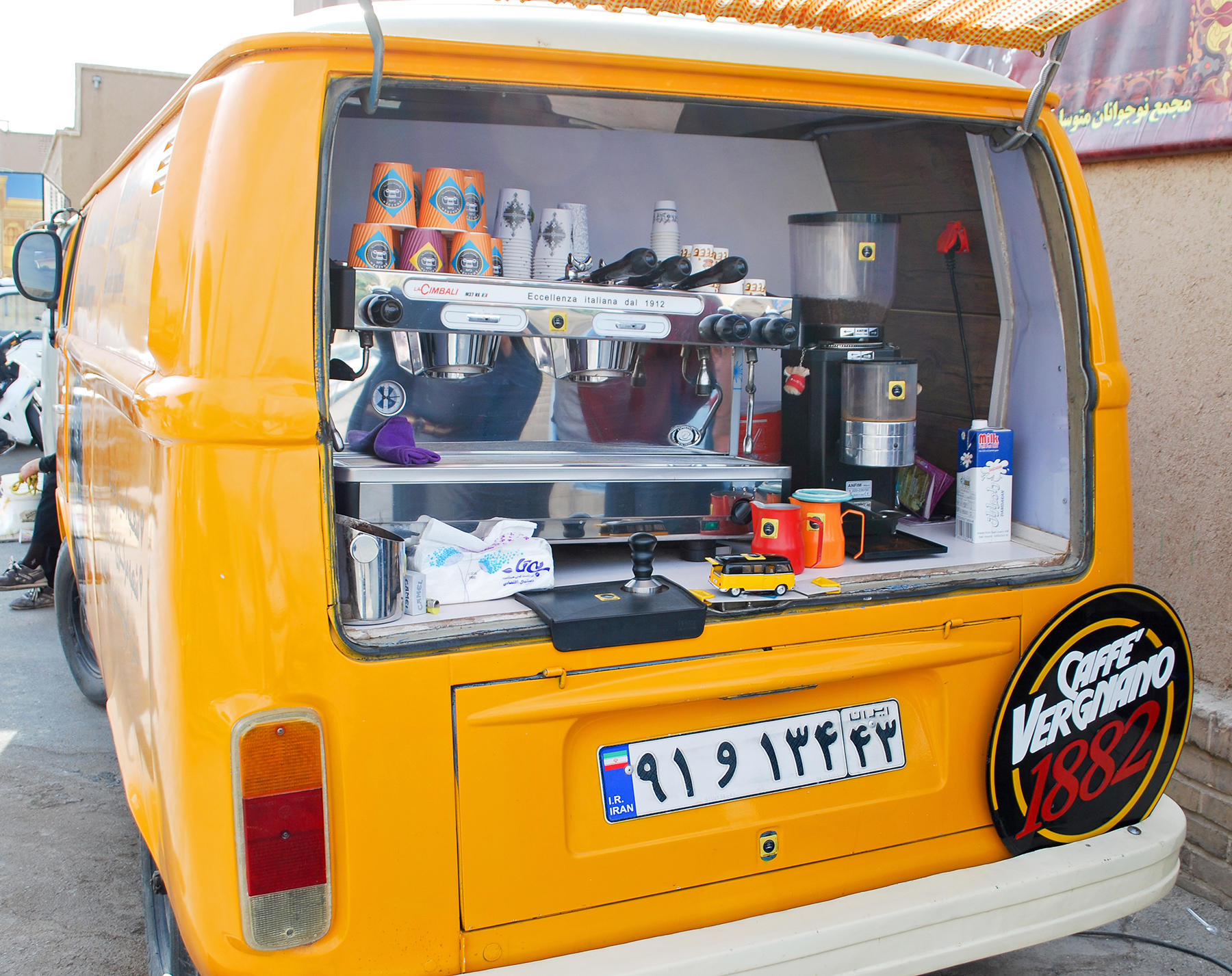 Italian coffee in Kashan