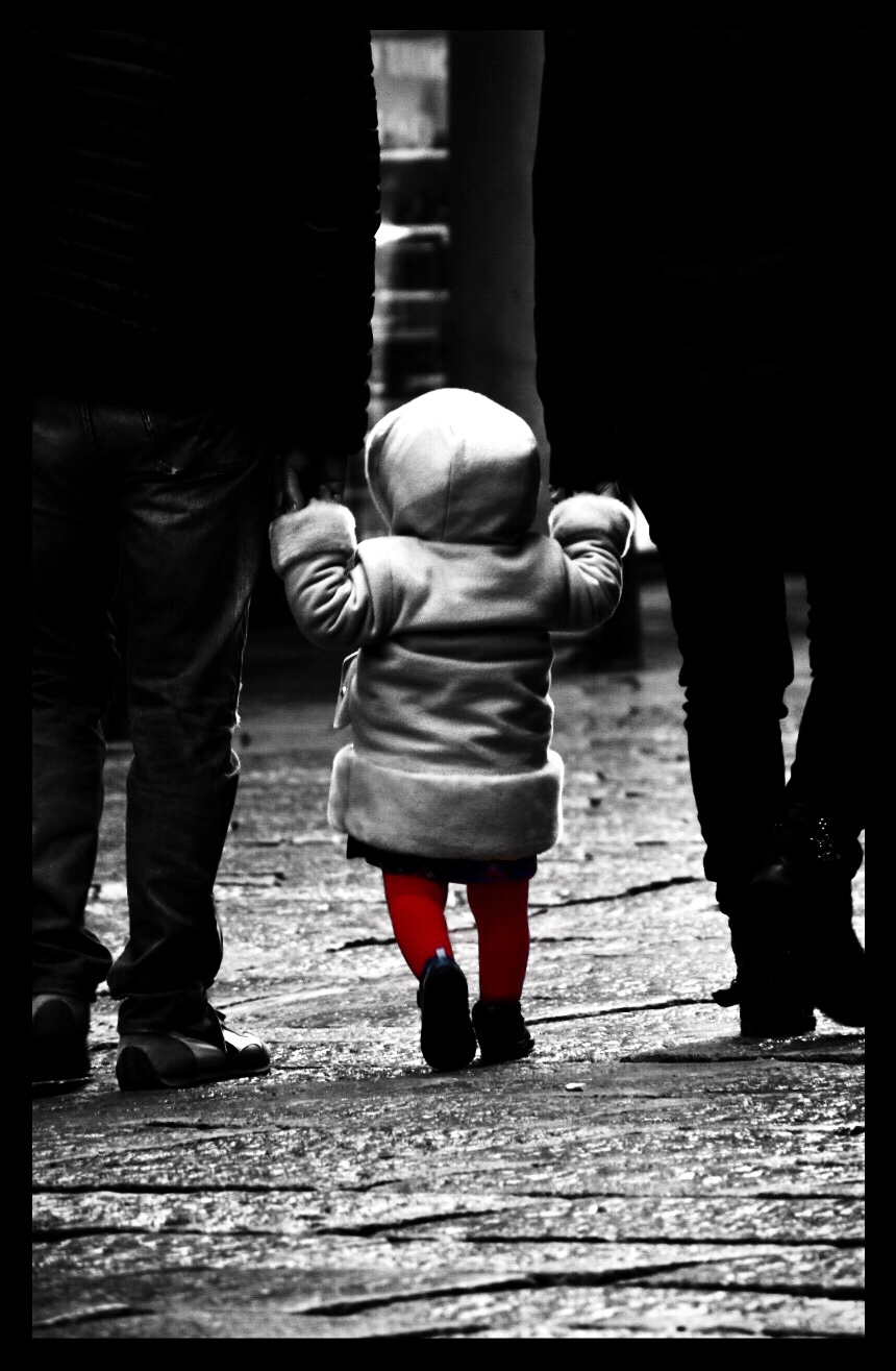 A spasso con le calze rosse