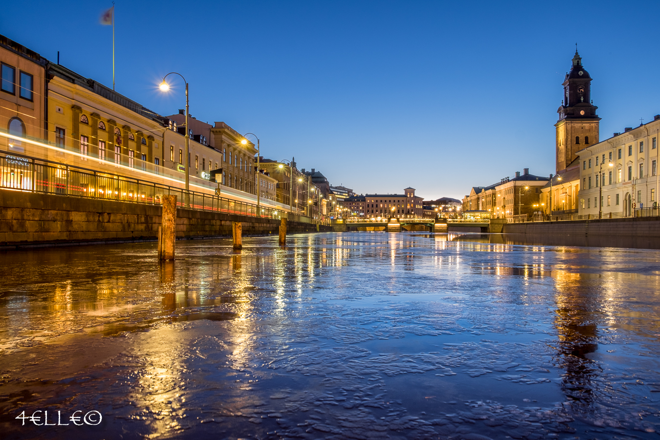 The blue hour of Gothenburg