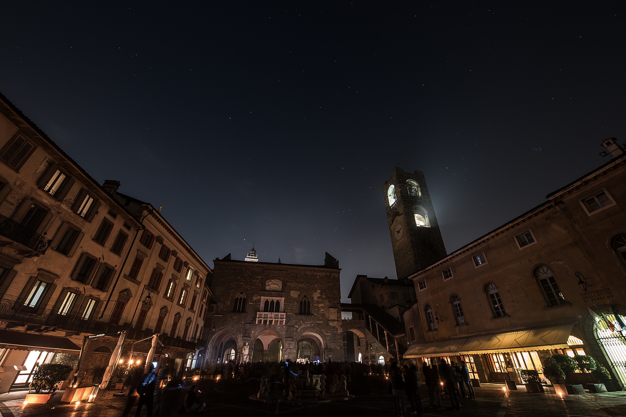 Piazza Vecchia, with Orion
