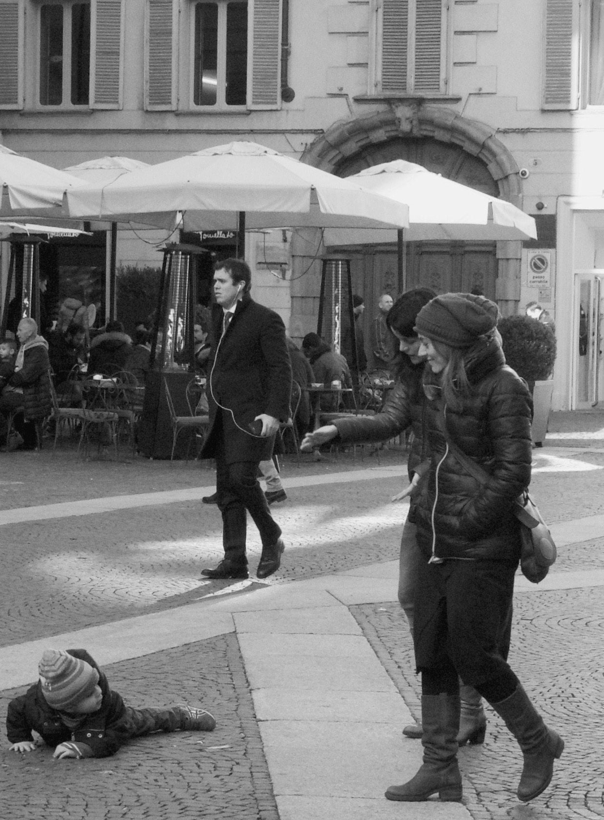 The child fell ... oops