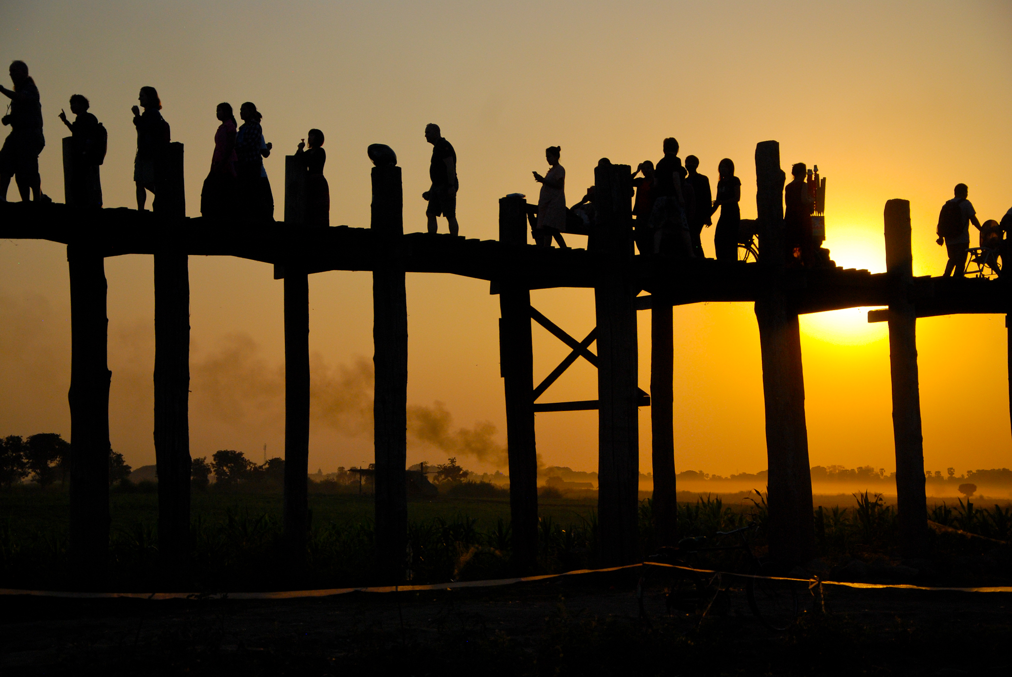 U-Bein Bridge Sunset ..