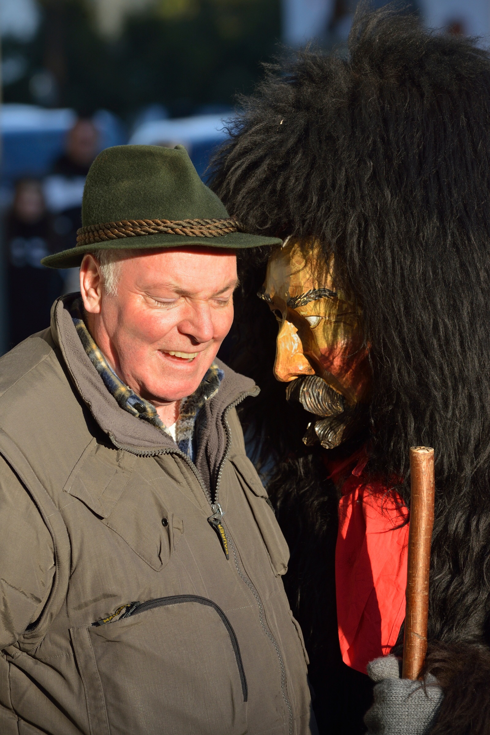 Carnival of Sappada on street ...