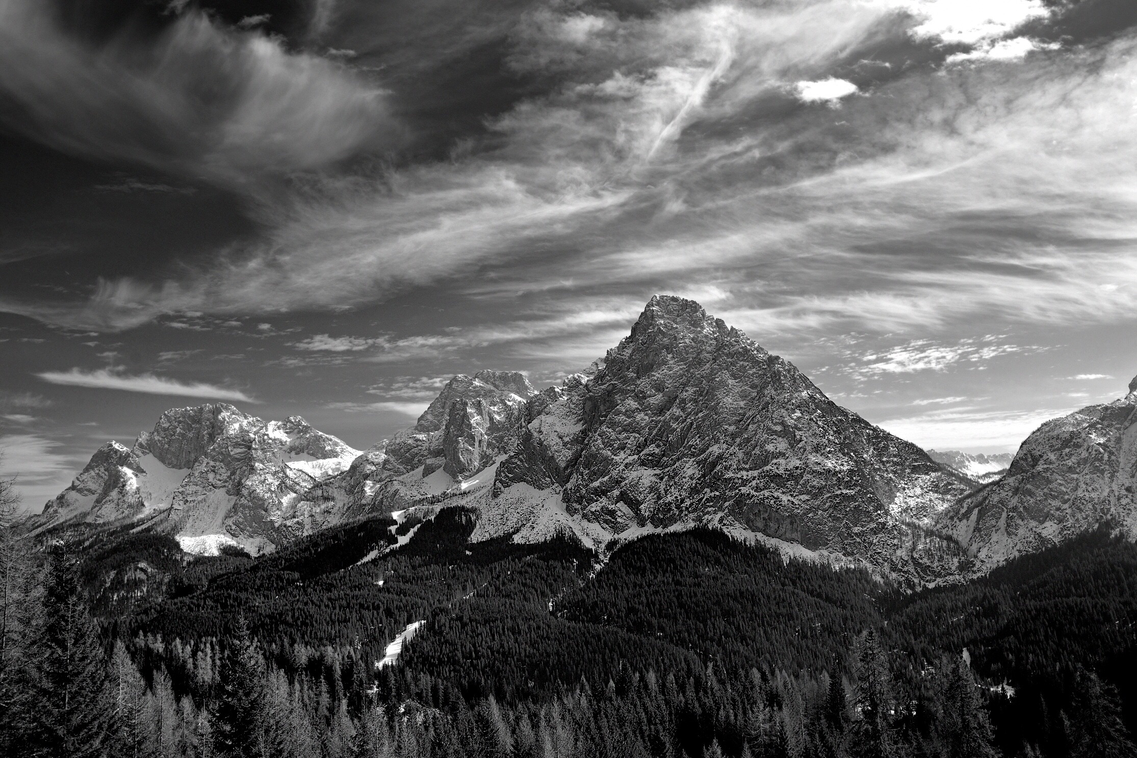 Panorama dei monti di Sappada