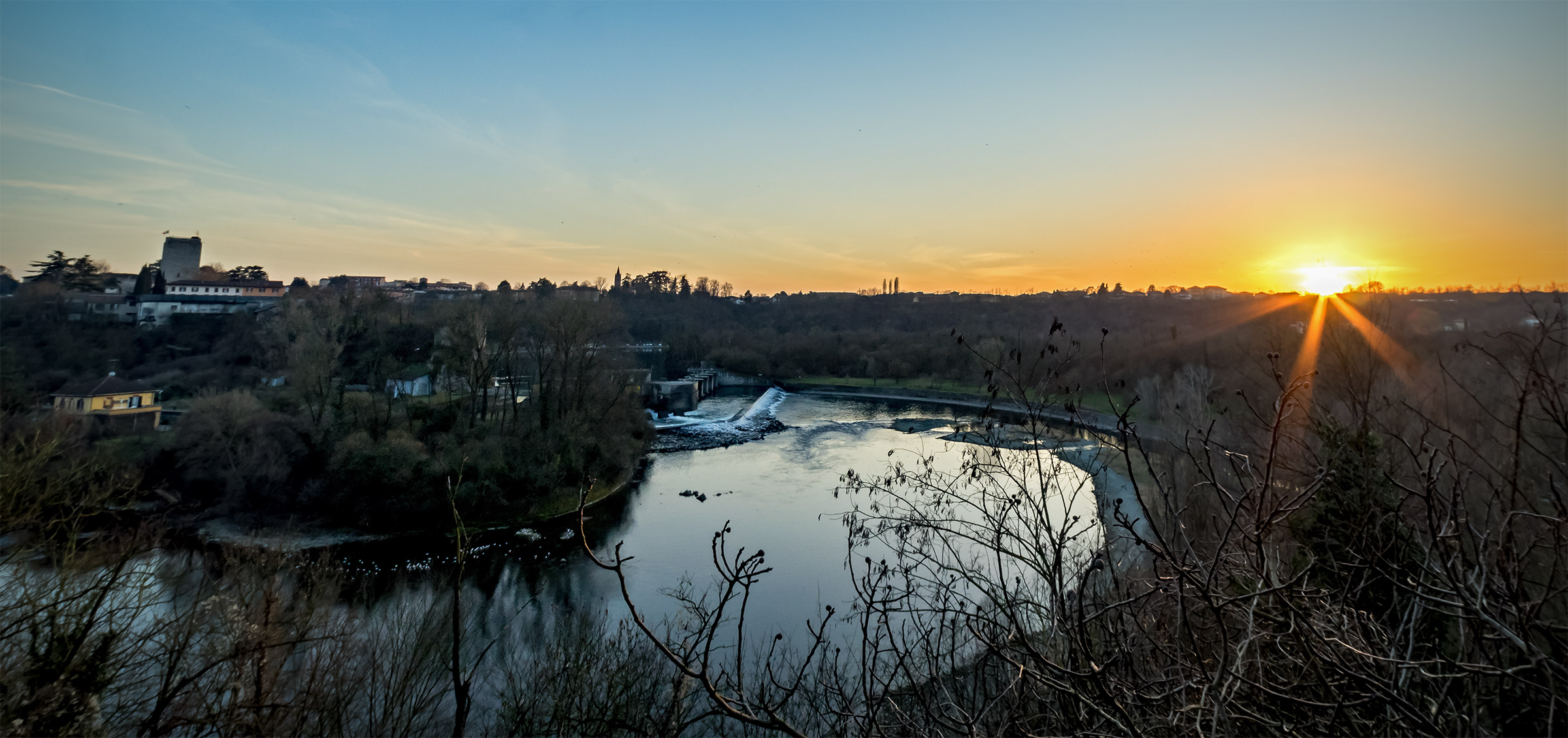 The sun sets on the land of Bernabo Visconti