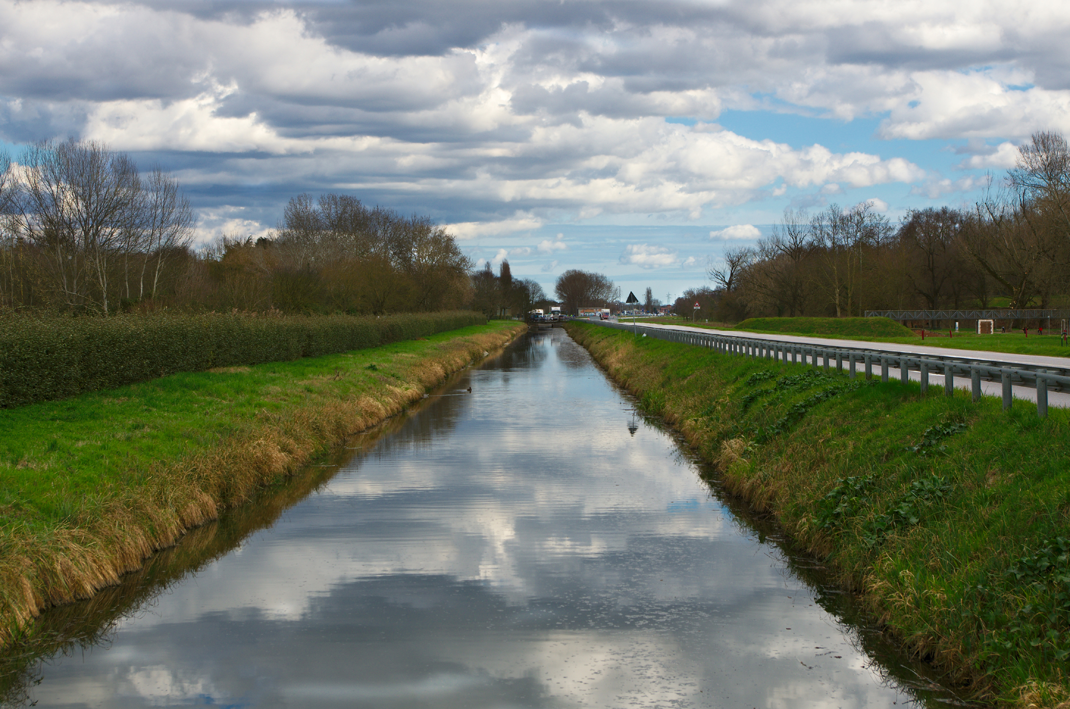 clouds in the channel
