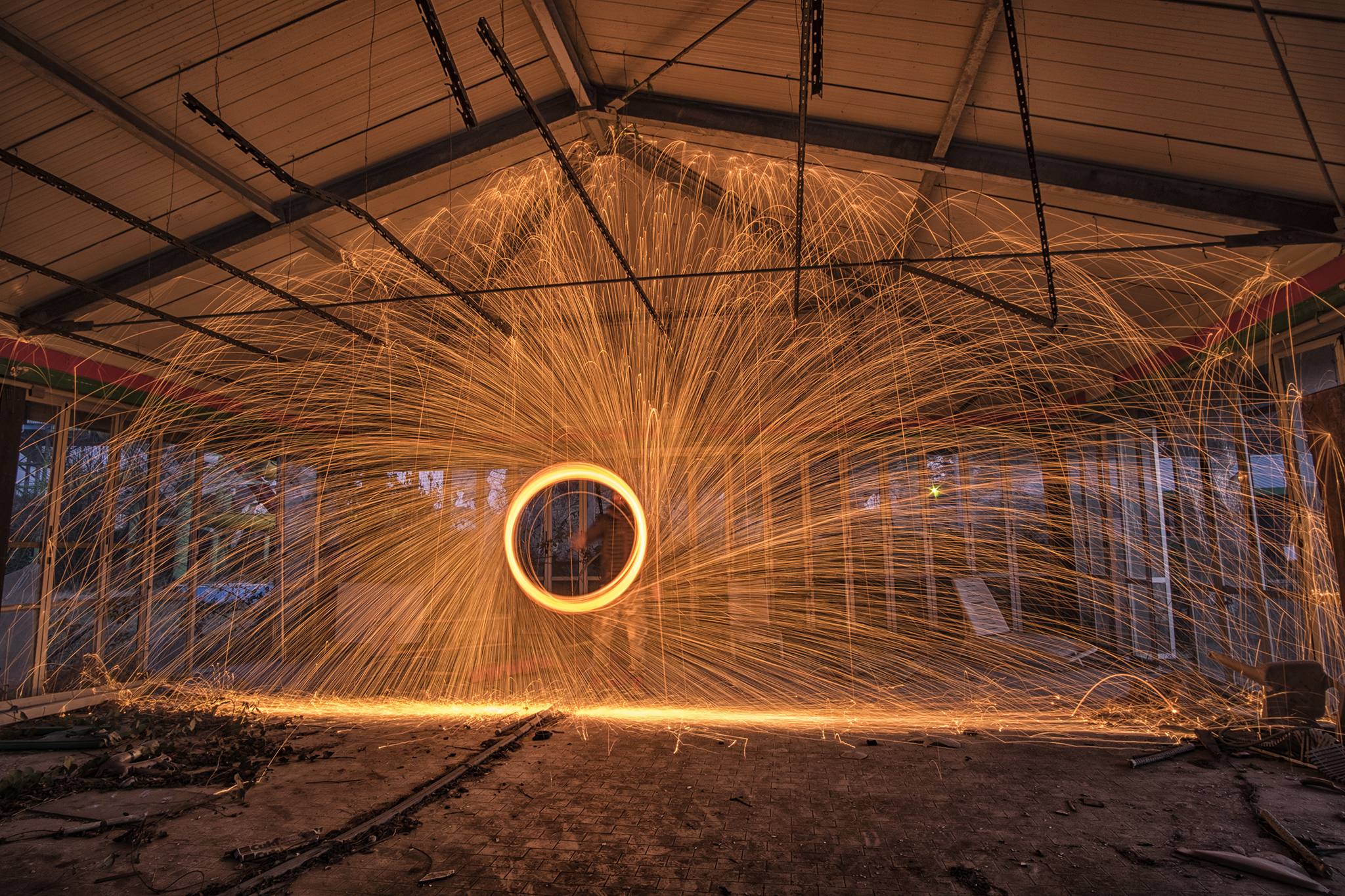 Parco acquatico abbandonato