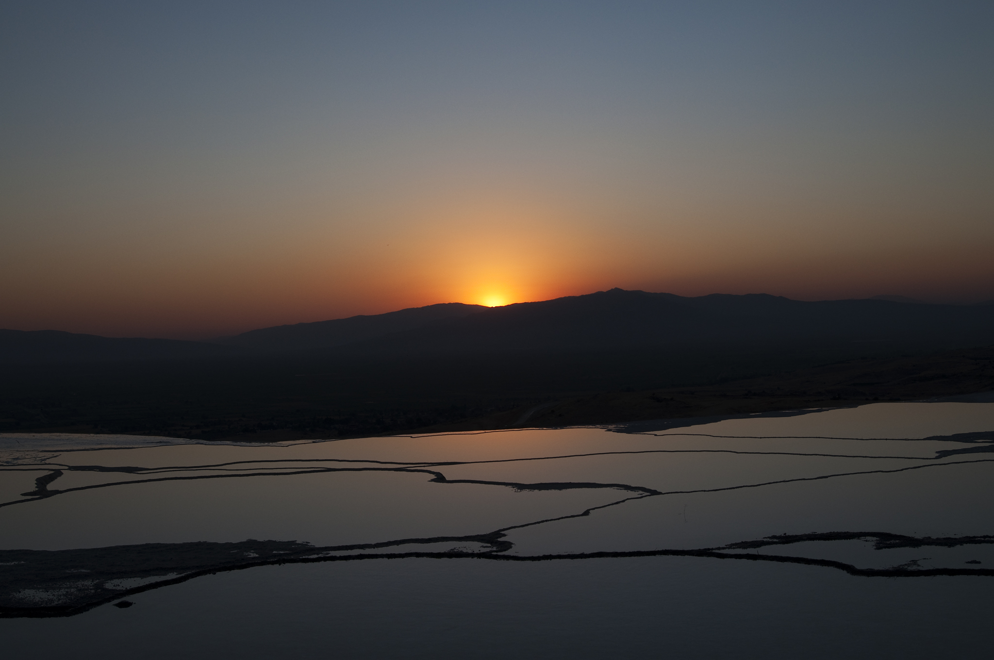 sunset in Pamukkale