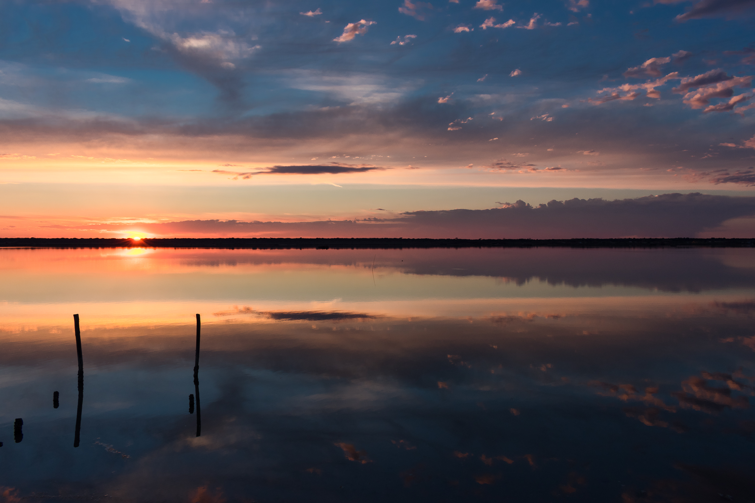 Pialassa della Baiona al tramonto