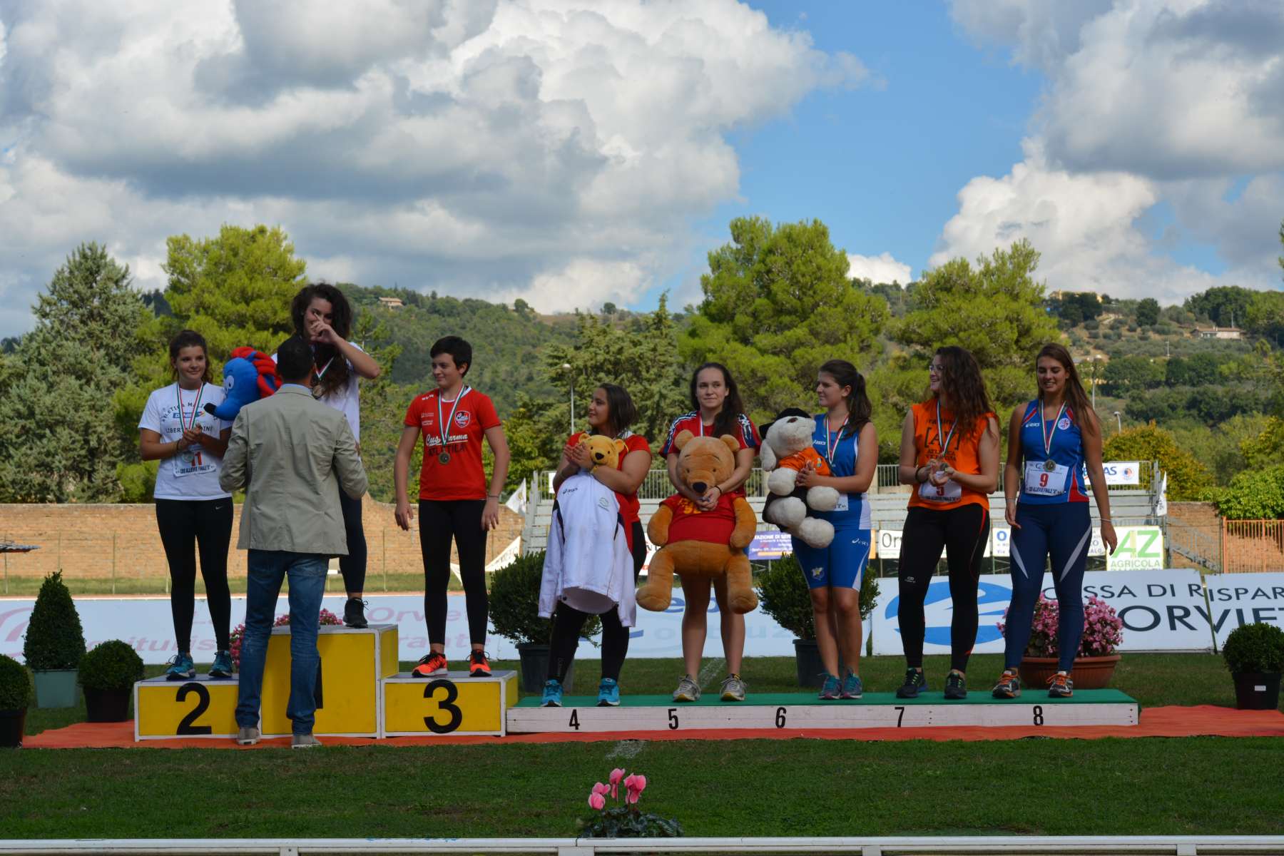 rieti premiazione  lancio del martello kg 3 femminile